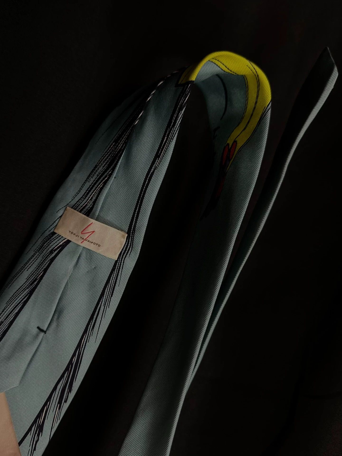 Yohji Yamamoto Yohji Yamamoto 1993SS Tetsujin 28 Silk Tie (Rare) Size ONE SIZE - 6 Thumbnail