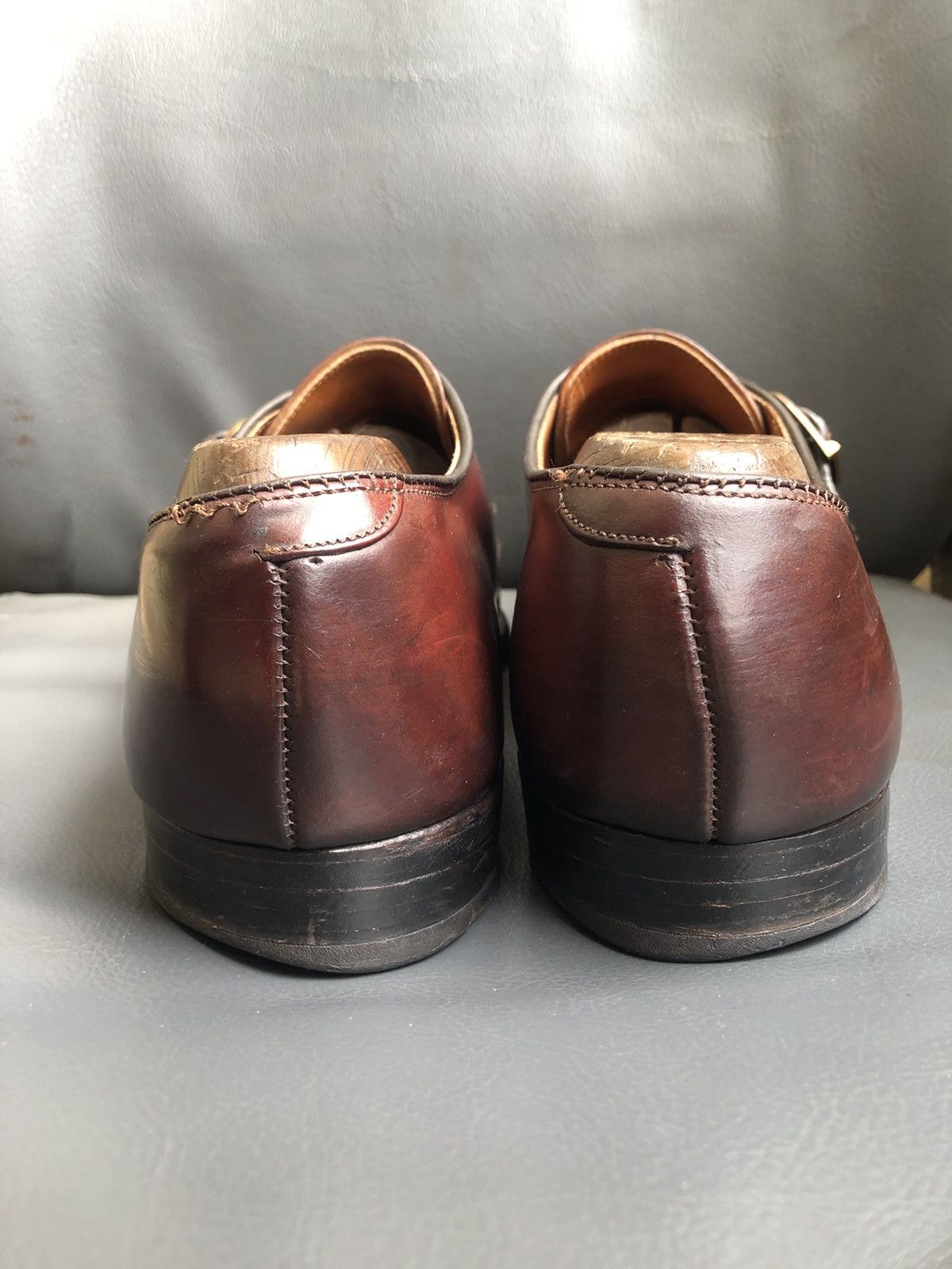 Alden Alden 1690 Shell Cordovan Men’s Single Monk Strap shoes Size US 8.5 / EU 41-42 - 17 Thumbnail