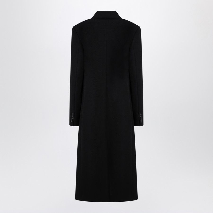 The Row o1d2blof1024 Woody Wool Double-Breasted Coat in Black Size M / US 6-8 / IT 42-44 - 2 Thumbnail