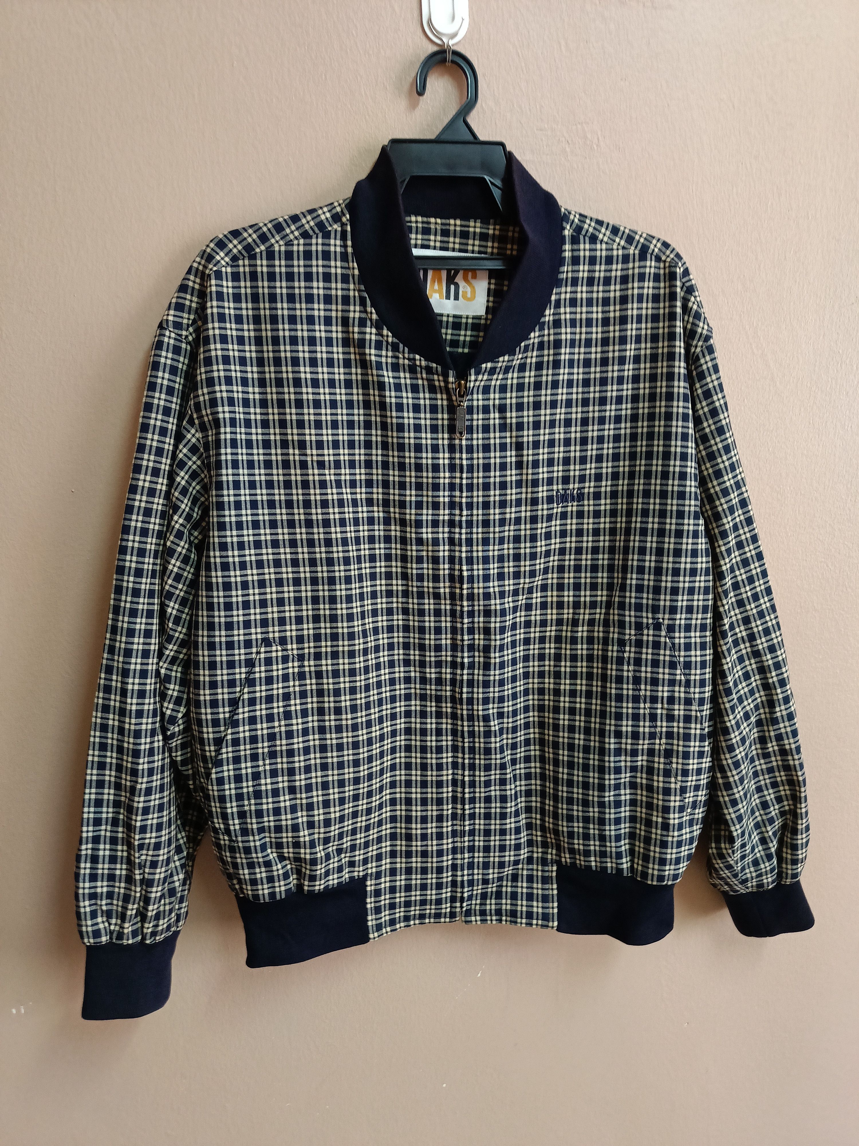 DAKS × Vintage Daks London Tartan Bomber jacket Size US L / EU 52-54 / 3 - 3 Thumbnail