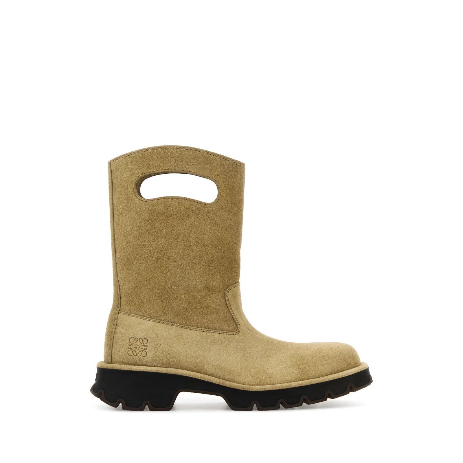 LOEWE Beige Suede Boots New )