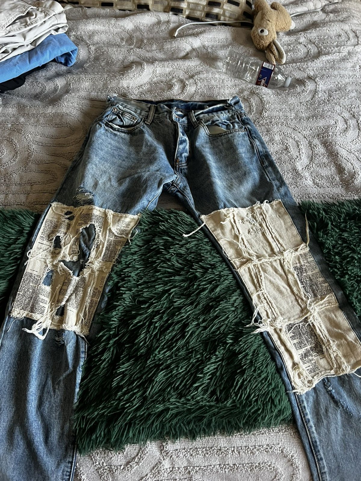 MNML Men’s MNML Patch Work Jeans 30 Size US 30 / EU 46 - 1 Thumbnail