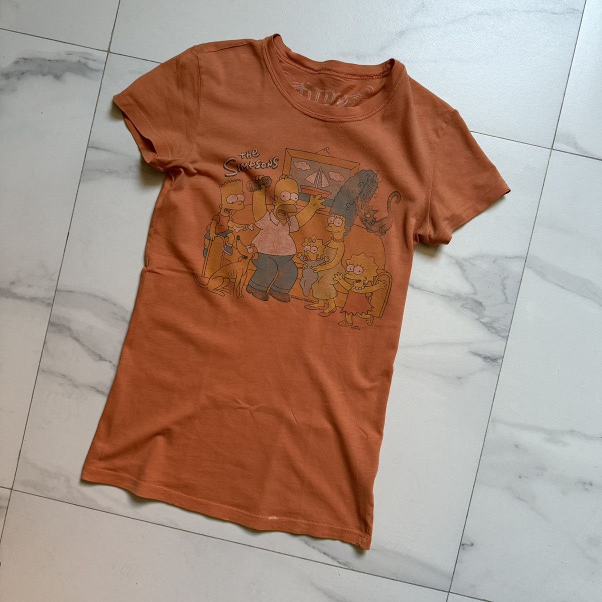 The Simpsons Vintage Y2K The Simpsons Distressed T-Shirt Size S / US 4 / IT 40 - 3 Thumbnail