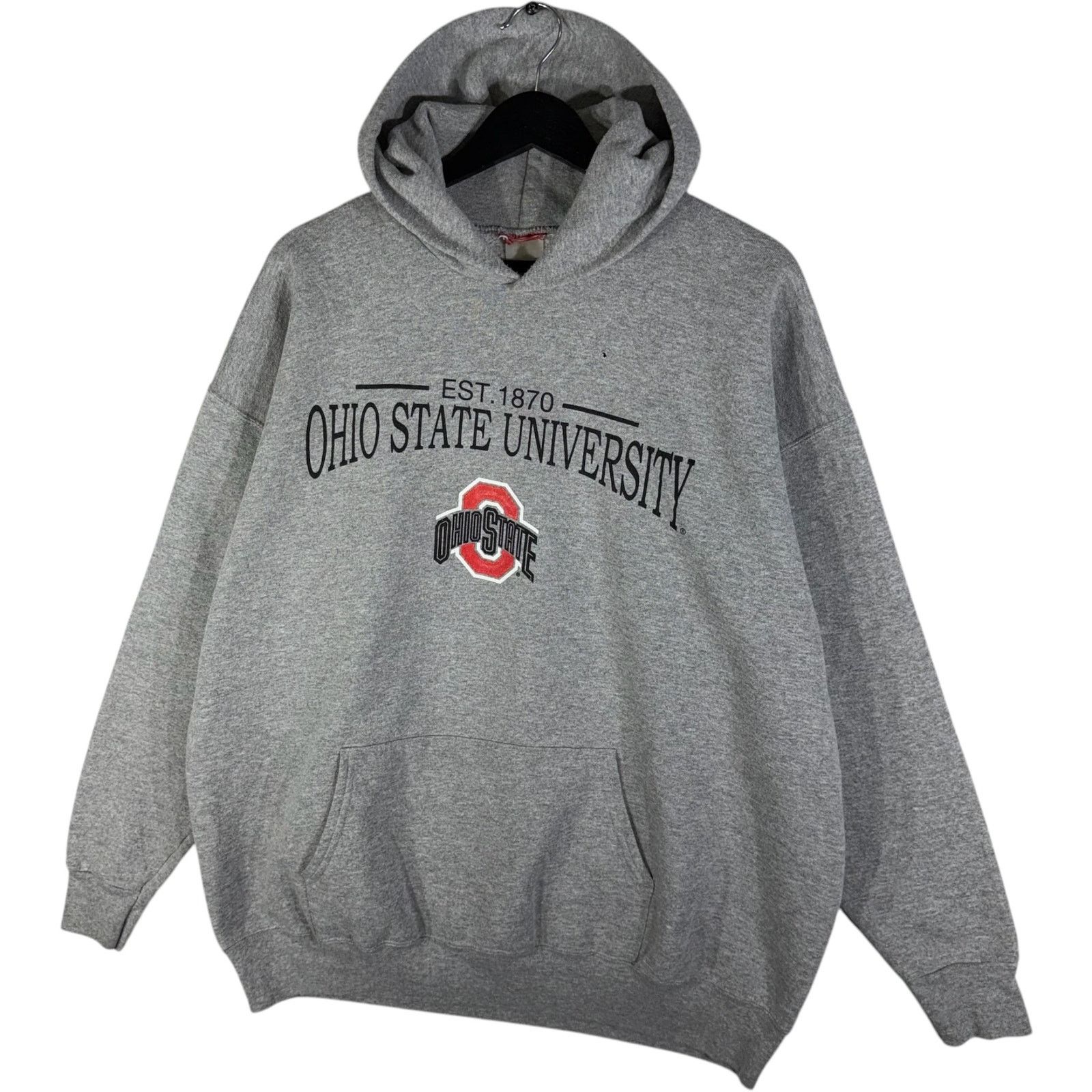 Vintage Vintage Ohio State University Embroidered Spellout Hoodie XL Size US XL / EU 56 / 4 - 3 Thumbnail