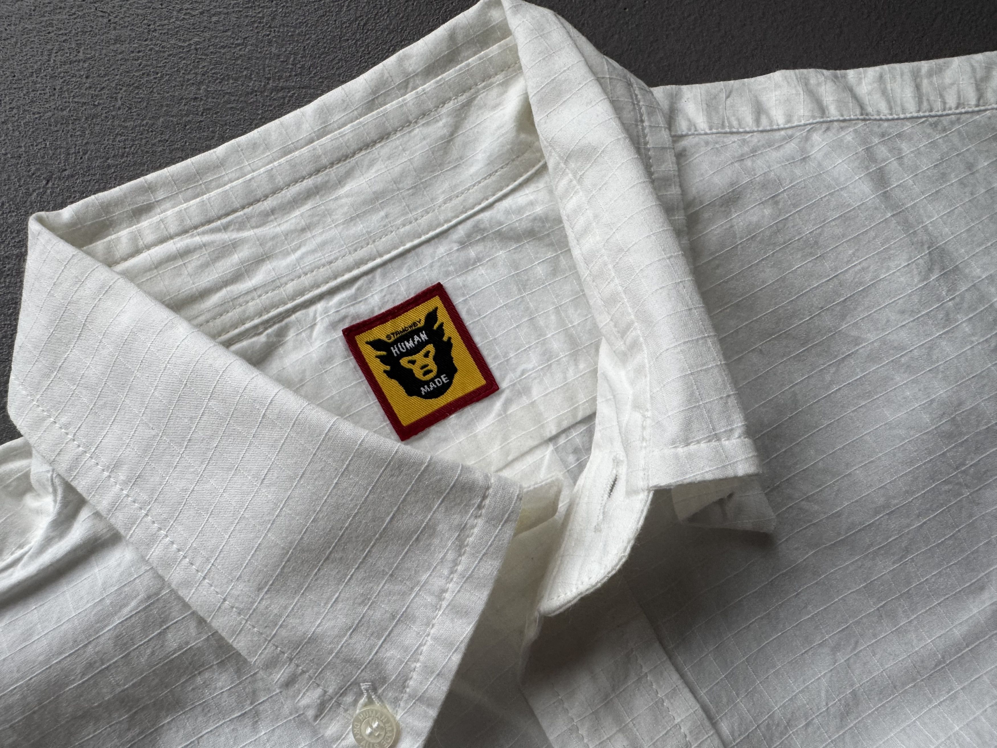 Human Made Human Made Heart Embroidered Ripstop Button Down Shirt Size US L / EU 52-54 / 3 - 4 Thumbnail