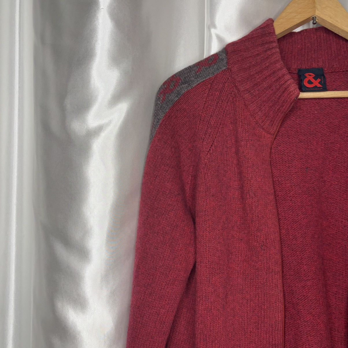 Dolce & Gabbana × Vintage vintage d&g sweater zip woolen burgundy Dolce & Gabbana Size M / US 6-8 / IT 42-44 - 4 Thumbnail