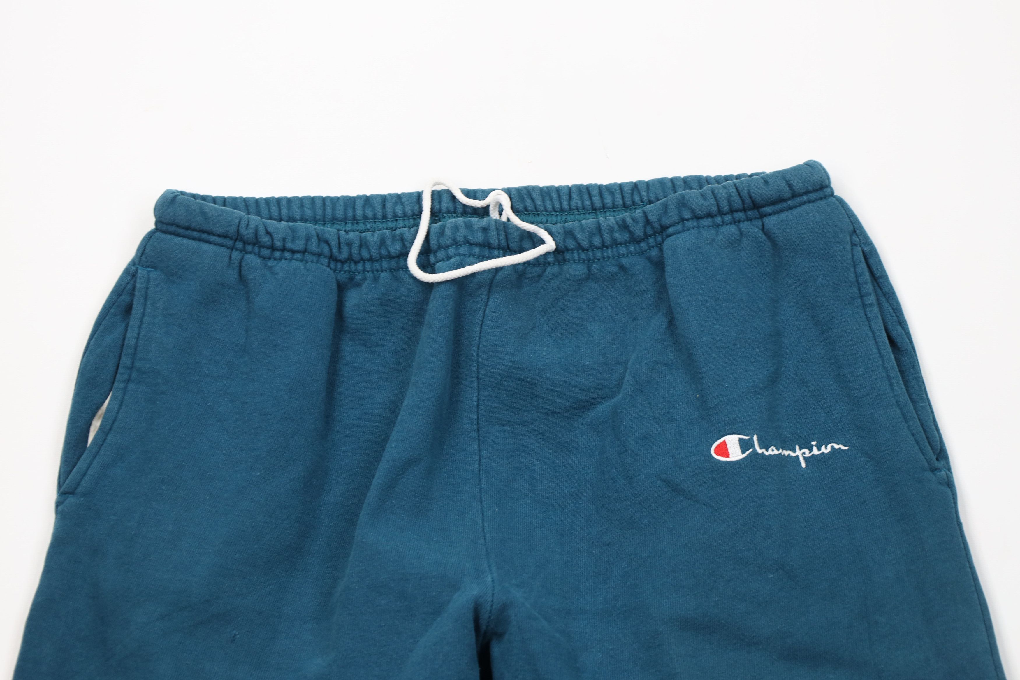 Champion Vintage 90s Champion Spell Sweatpants Joggers Pants Blue USA Size US 38 / EU 54 - 2 Thumbnail