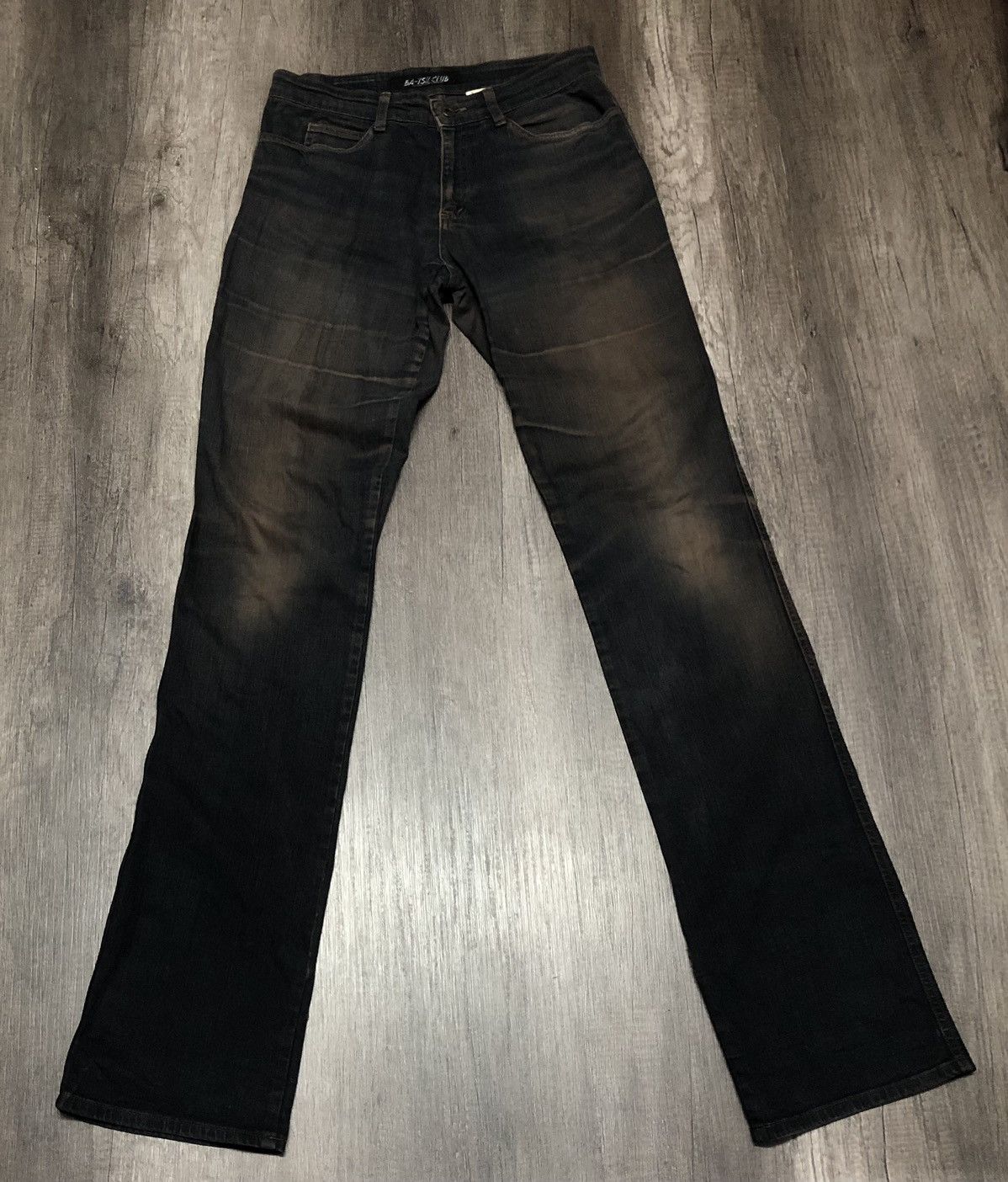 If Six Was Nine × Le Grande Bleu (L.G.B.) VINTAGE BA-TSU CLUB DIV JEANS (Unisex) Size US 30 / EU 46 - 5 Thumbnail