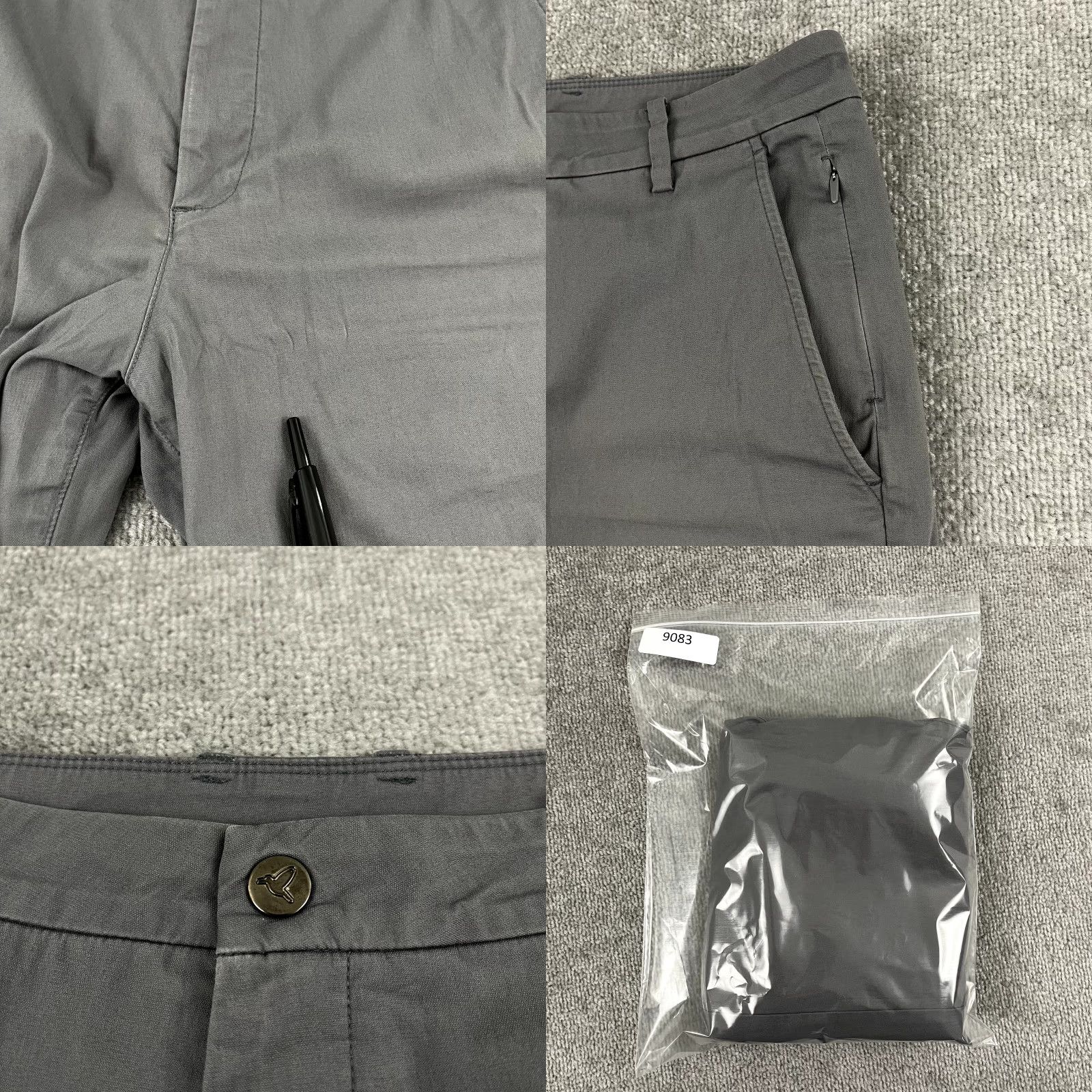 Vintage BIRD DOGS Pants Mens 32 x 32 Slim Tapered Gray Performance Golf Stretch Travel Size US 32 / EU 48 - 8 Thumbnail