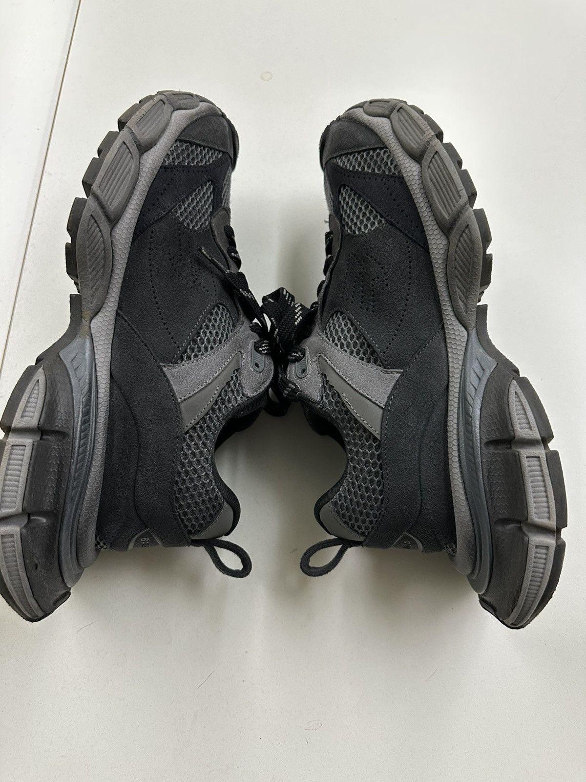 Balenciaga Balenciaga 3XL Sneakers black grey suede blended Size US 10 / EU 43 - 5 Thumbnail