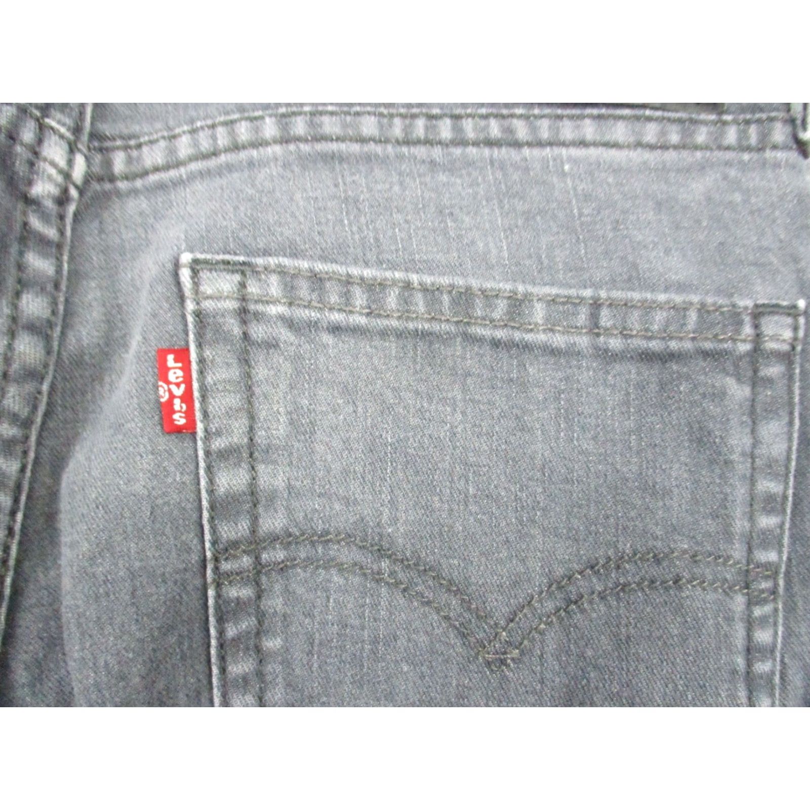 Levi's Levi's 511 Jeans Men Slim Straight 31 x 32 Gray Charcoal Wash Denim Cotton 5-Pocket Zip Size US 31 - 7 Thumbnail