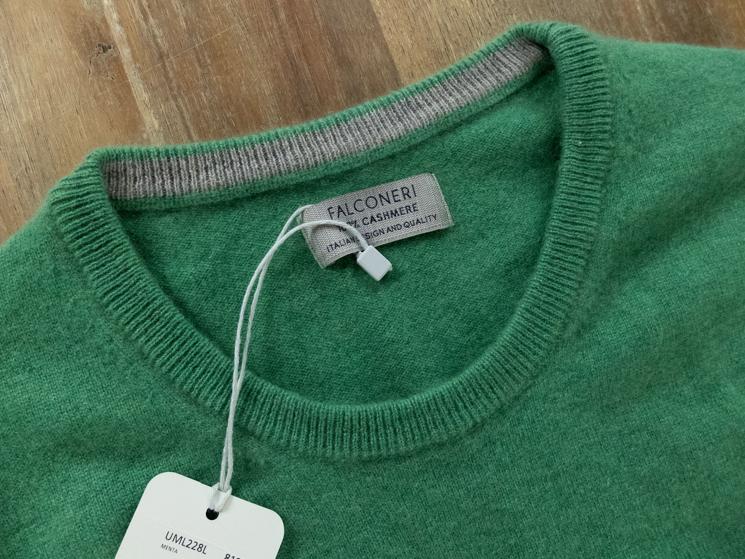 Other FALCONERI green cashmere crewneck sweater XL Size US XL / EU 56 / 4 - 2 Thumbnail