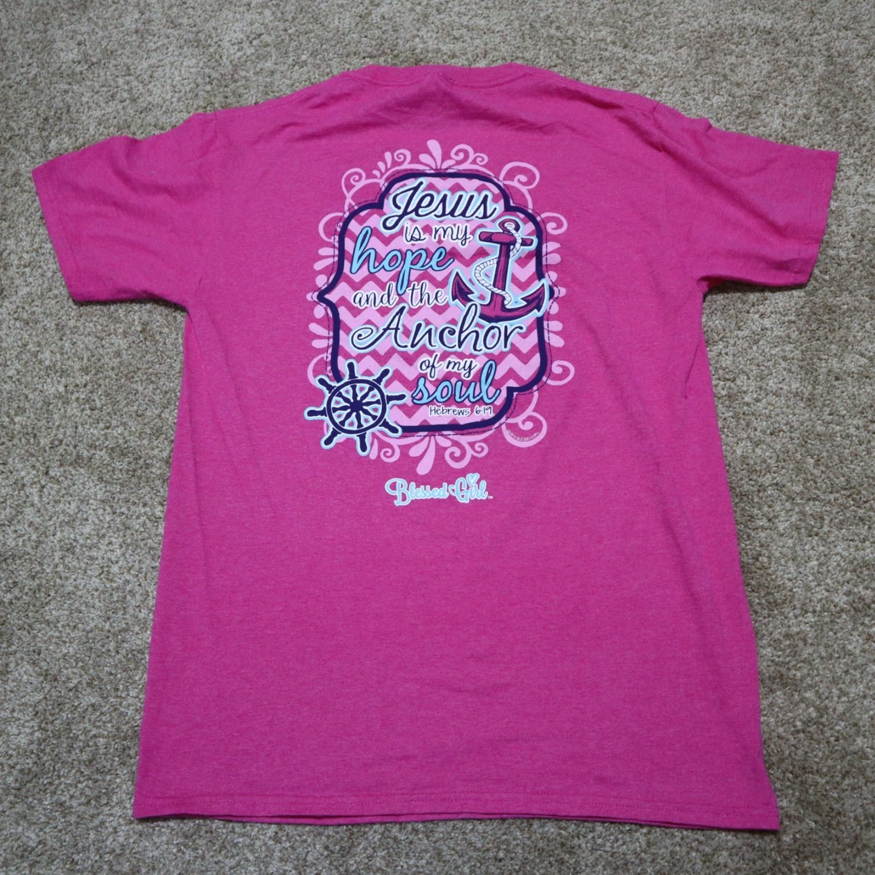 Fruit Of The Loom VINTAGE Hope Anchor Soul Hebrews 6:19 Tee T-Shirt Women's Size S Small Size S / US 4 / IT 40 - 8 Thumbnail