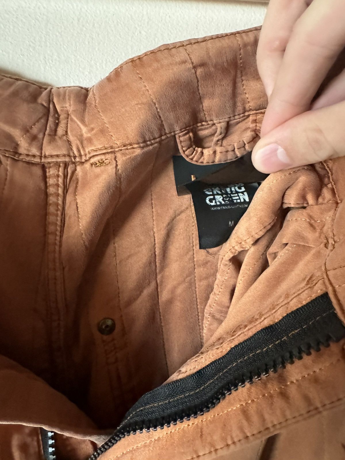 Craig Green AW16 orange silk quilted trousers Size US 32 / EU 48 - 7 Thumbnail