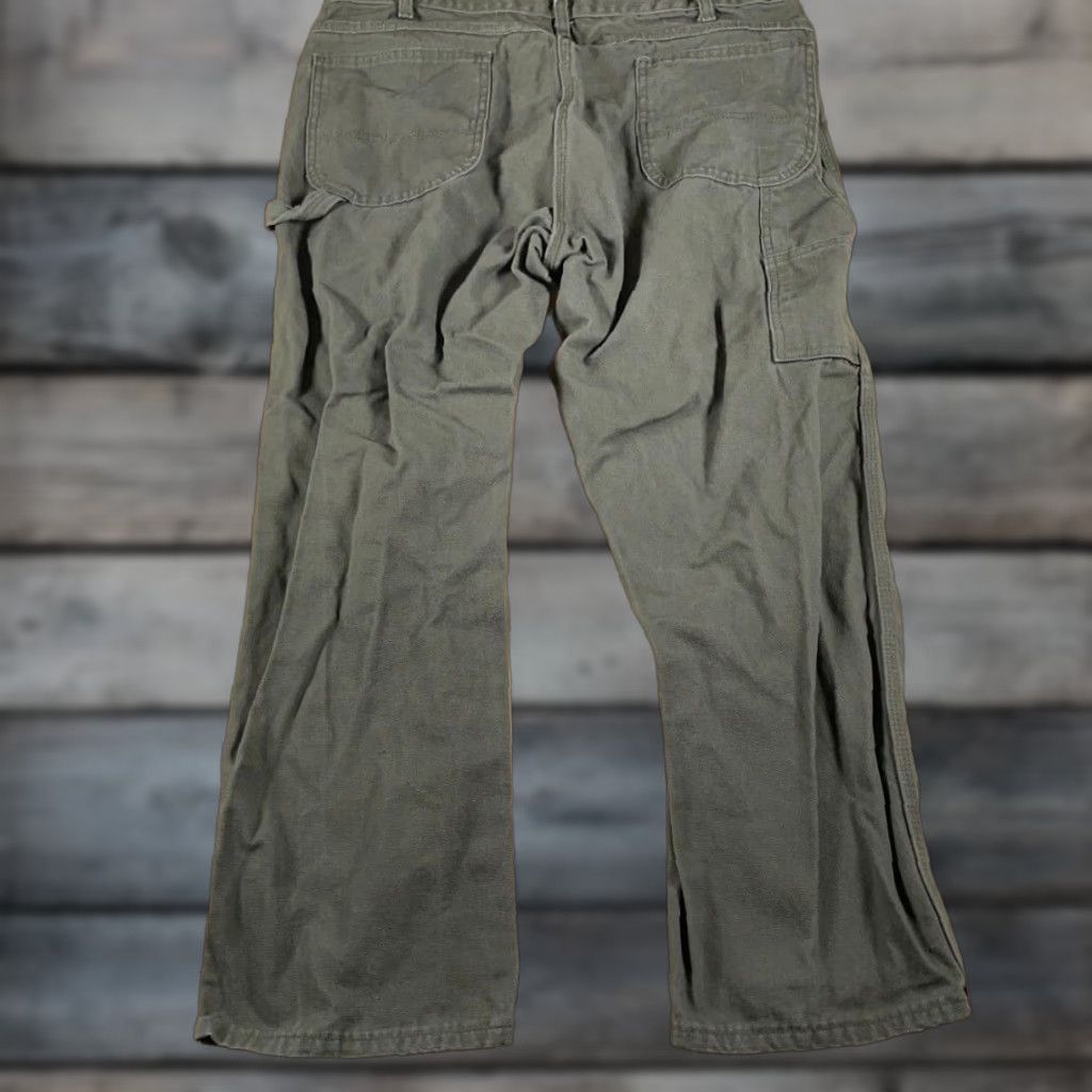 Dickies Dickies Pants Adult 40 x 30 Green Carpenter Canvas Relaxed Fit Workwear Mens Size US 40 / EU 56 - 1 Thumbnail
