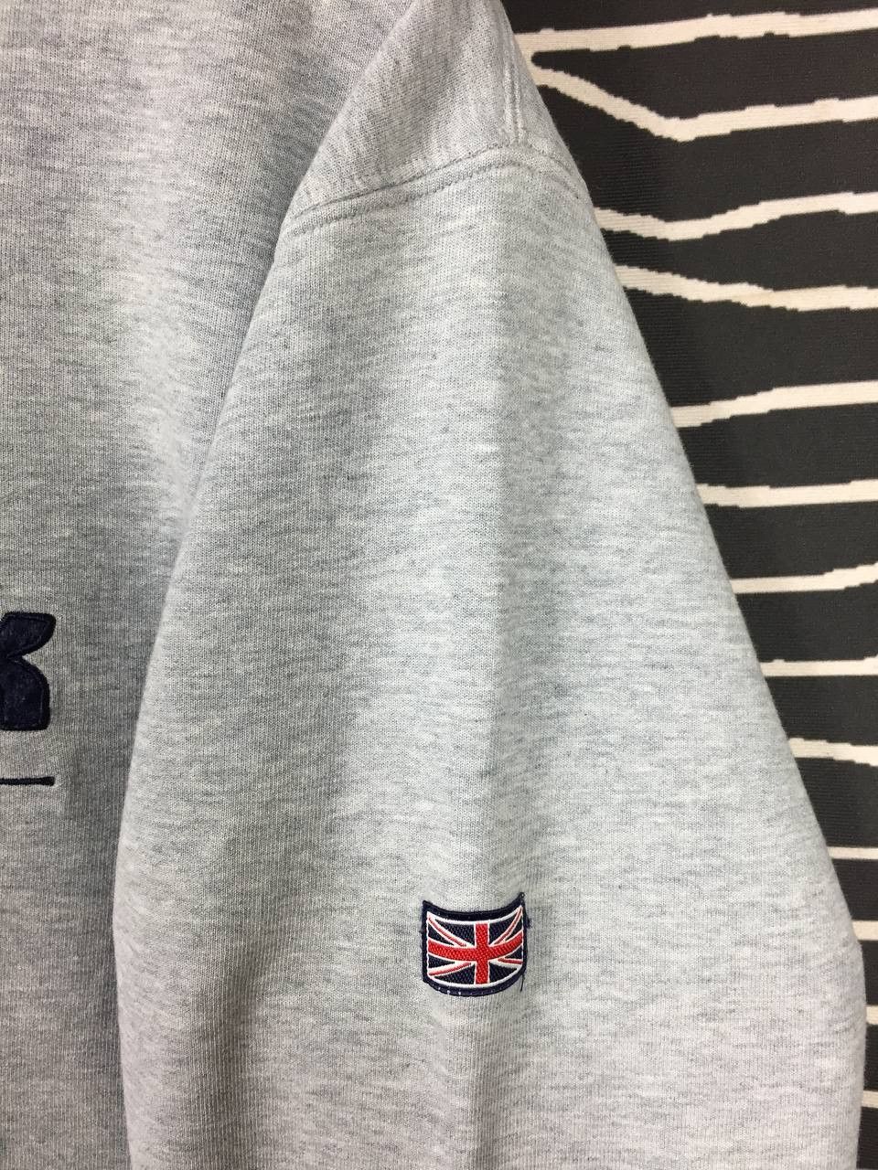 Reebok × Vintage Vtg Reebok Classic UK Flag Embroidered Logo Sweatshirt Size US M / EU 48-50 / 2 - 8 Thumbnail