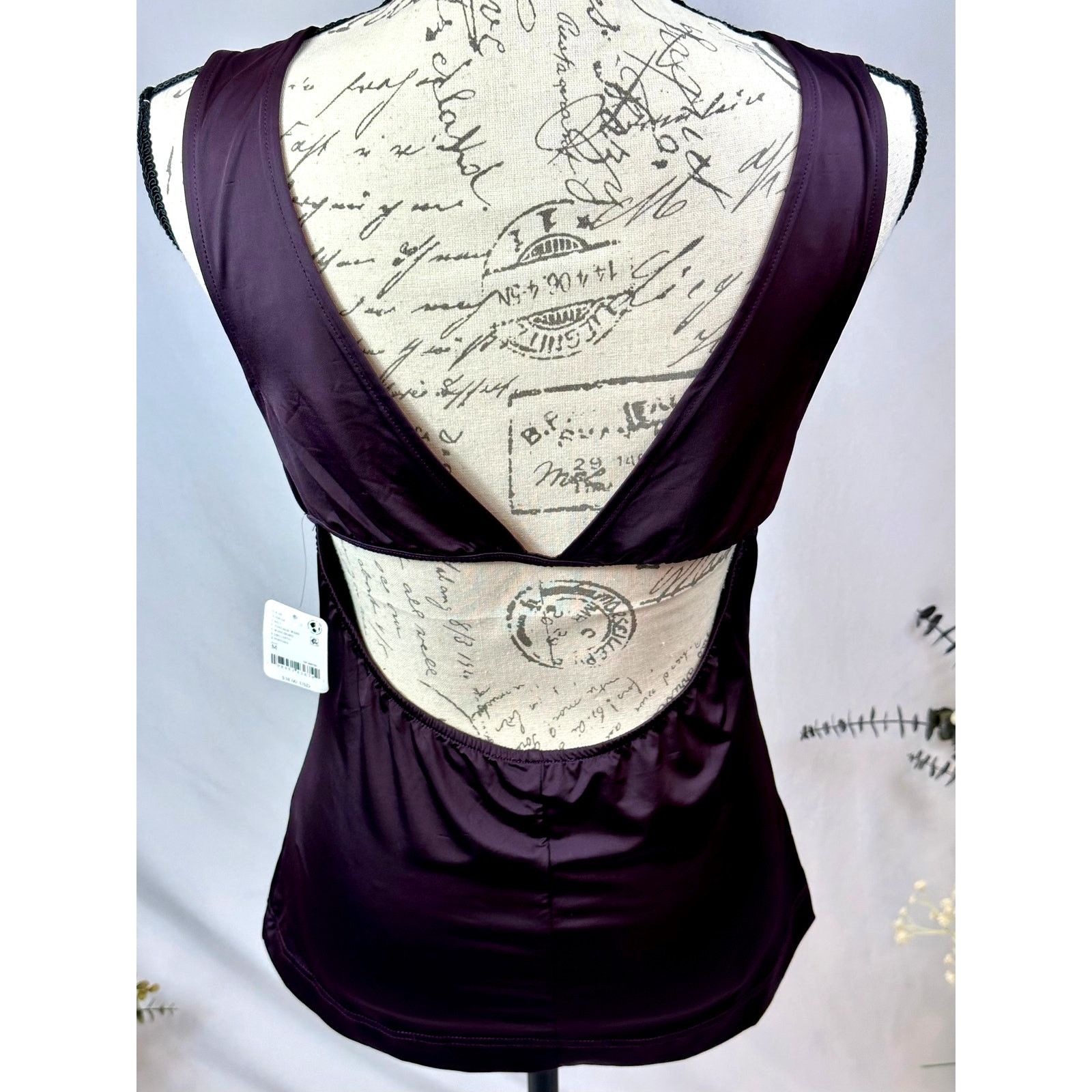 Free People Free People Take You There Open Back Cami Wine M Size M / US 6-8 / IT 42-44 - 11 Thumbnail