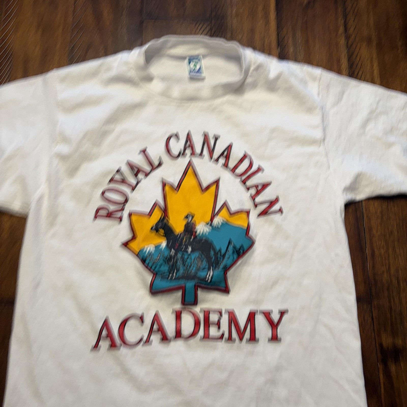 Vintage Vtg Royal Canadian Academy Shirt Mens L T-Shirt Discus USA Size US L / EU 52-54 / 3 - 4 Thumbnail