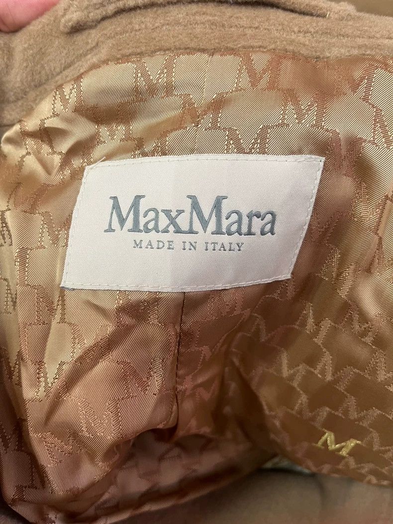Max Mara Max Mara 101801 Collection Brown Wool Lapel Double Breaste Size M / US 6-8 / IT 42-44 - 3 Thumbnail