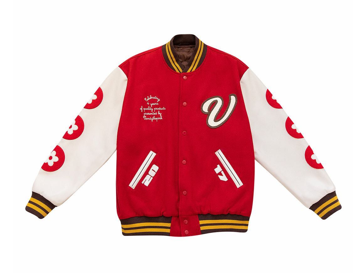 Vandy The Pink Vandy The Pink 4 Year Anniversary Varsity Jacket | Grailed