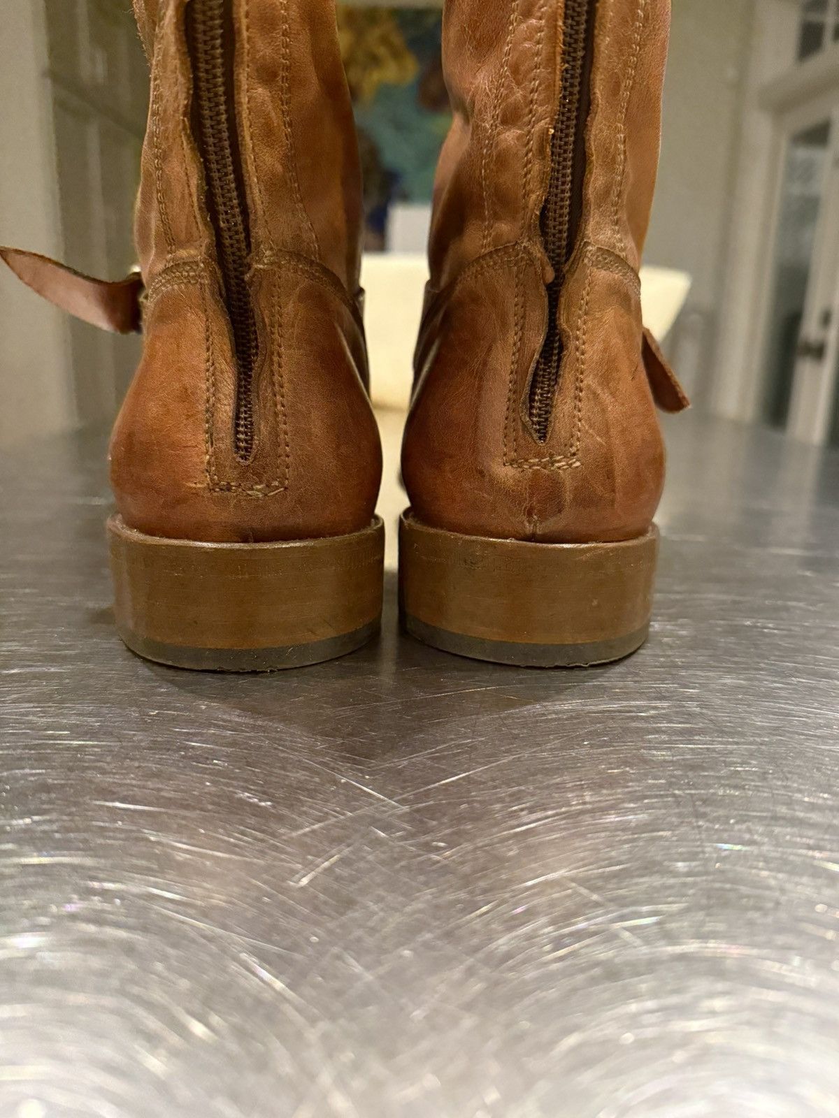 Belstaff Belstaff brown “cognac” leather biker boots size 8 men Size US 8 / EU 41 - 6 Thumbnail
