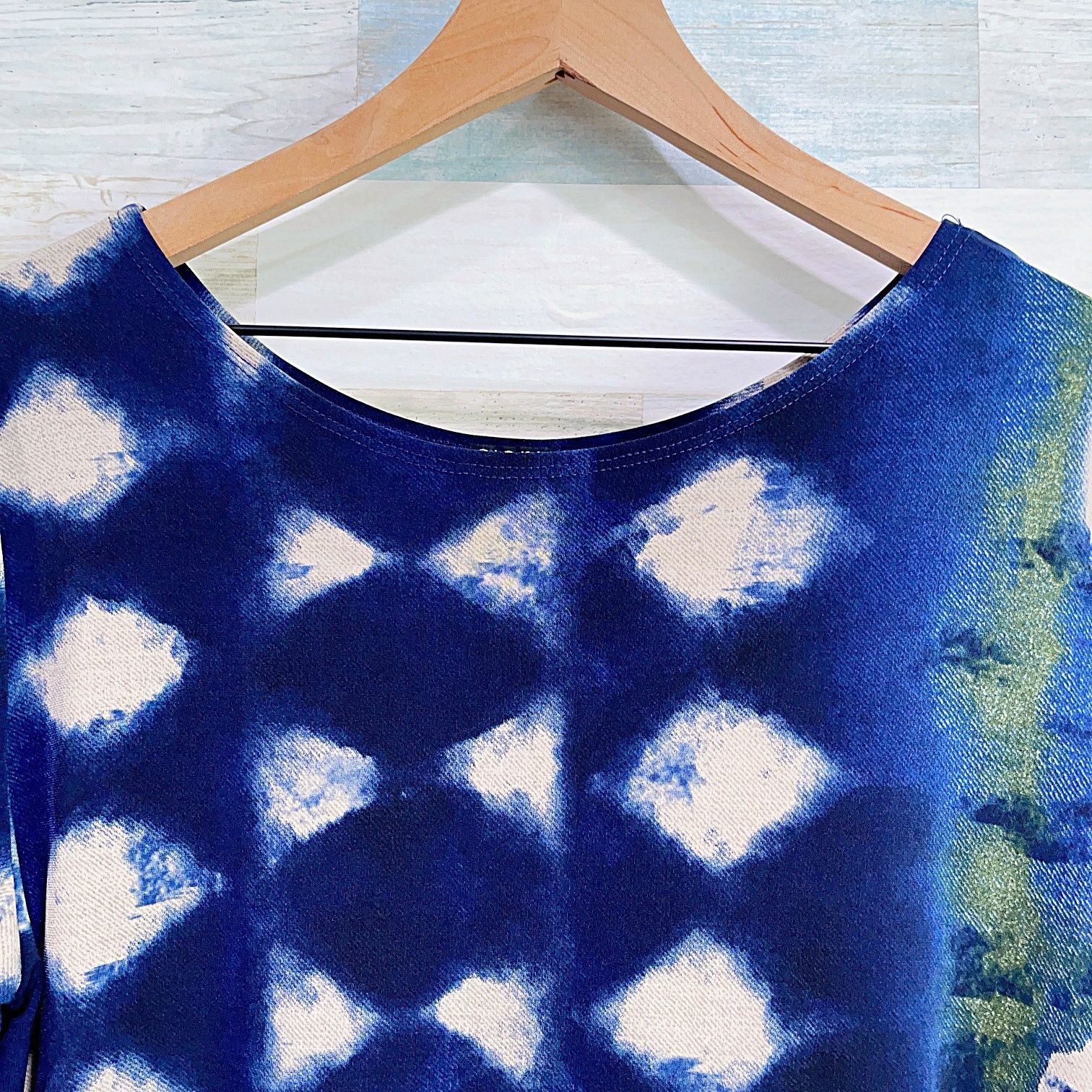 Other Clara Sun Woo Relaxed 3/4 Sleeve Jersey Tunic Top Blue Work Size L / US 10 / IT 46 - 2 Thumbnail