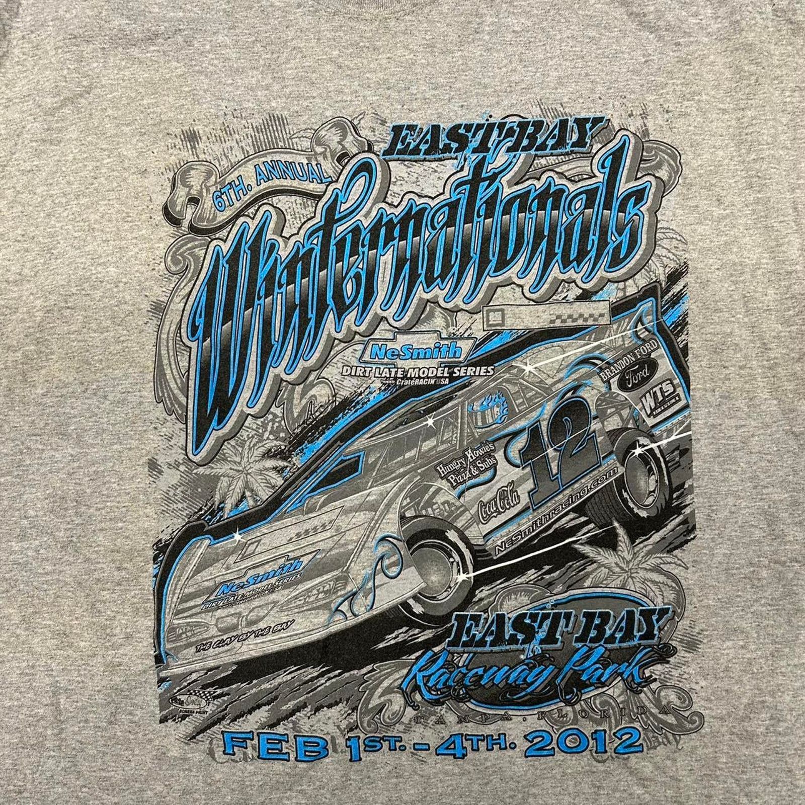 Other Y2K Grey and blue Winter Nationals racing tee Size US XXL / EU 58 / 5 - 2 Thumbnail