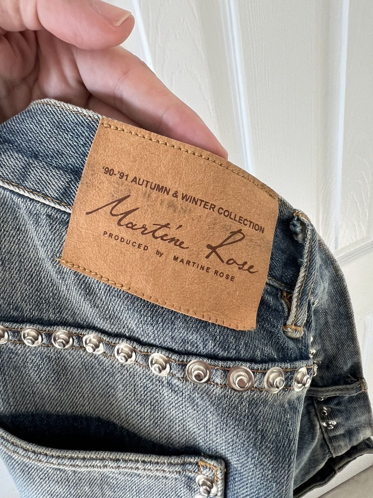 Martine Rose Rare Martine Rose Stud-Embellished Denim Size US 32 / EU 48 - 7 Thumbnail