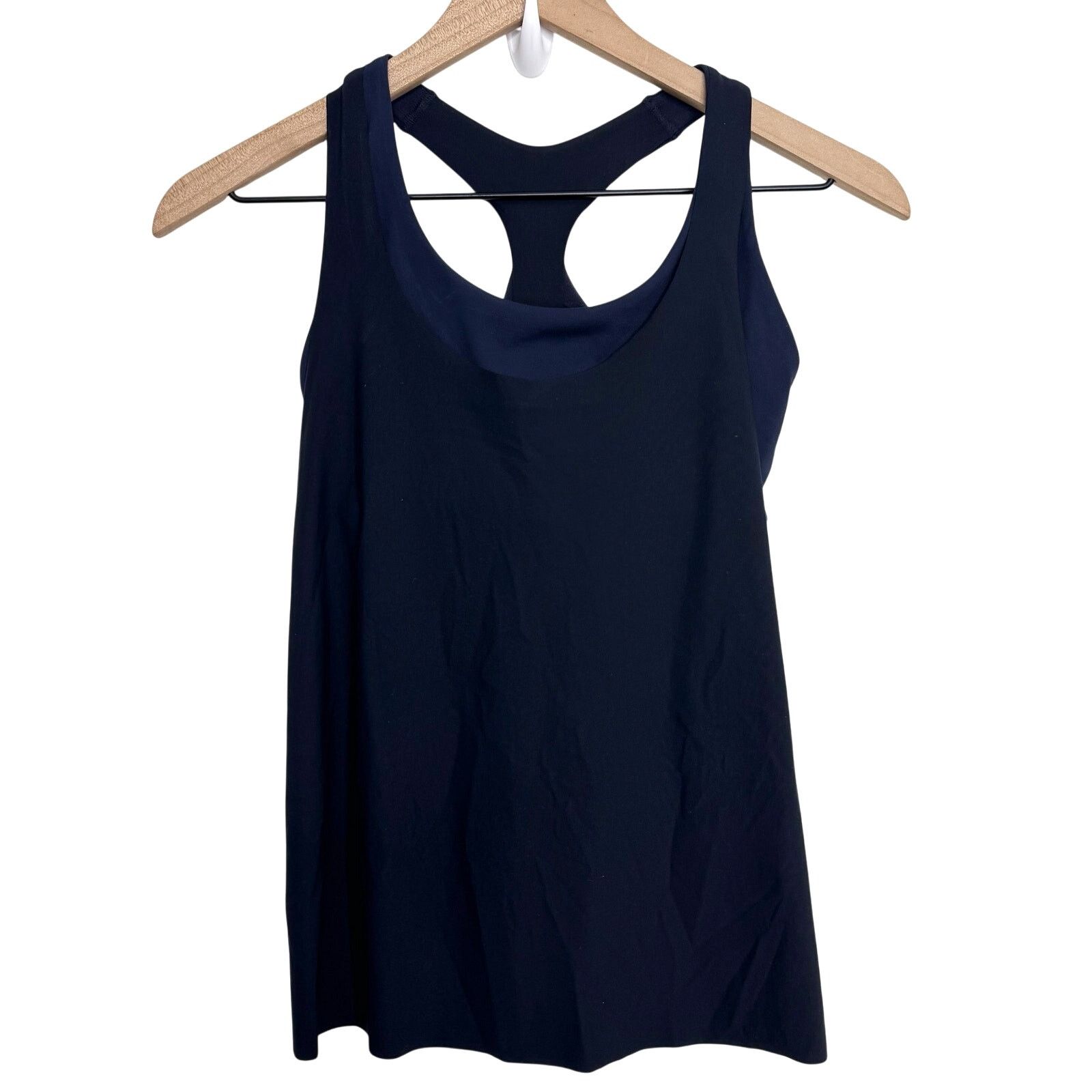 Athleta Athleta Ultimate 2-In-1 Support Top Bra & Tank Black Navy XS Size XS / US 0-2 / IT 36-38 - 2 Thumbnail