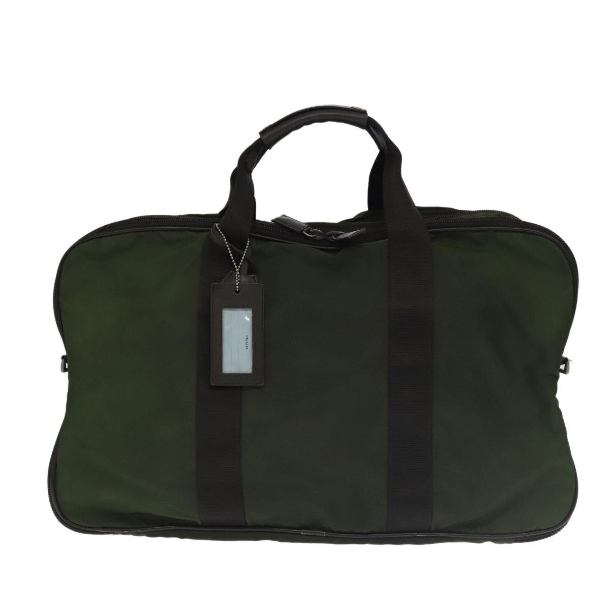 Prada PRADA Boston Bag Nylon Khaki Silver Size ONE SIZE - 2 Thumbnail