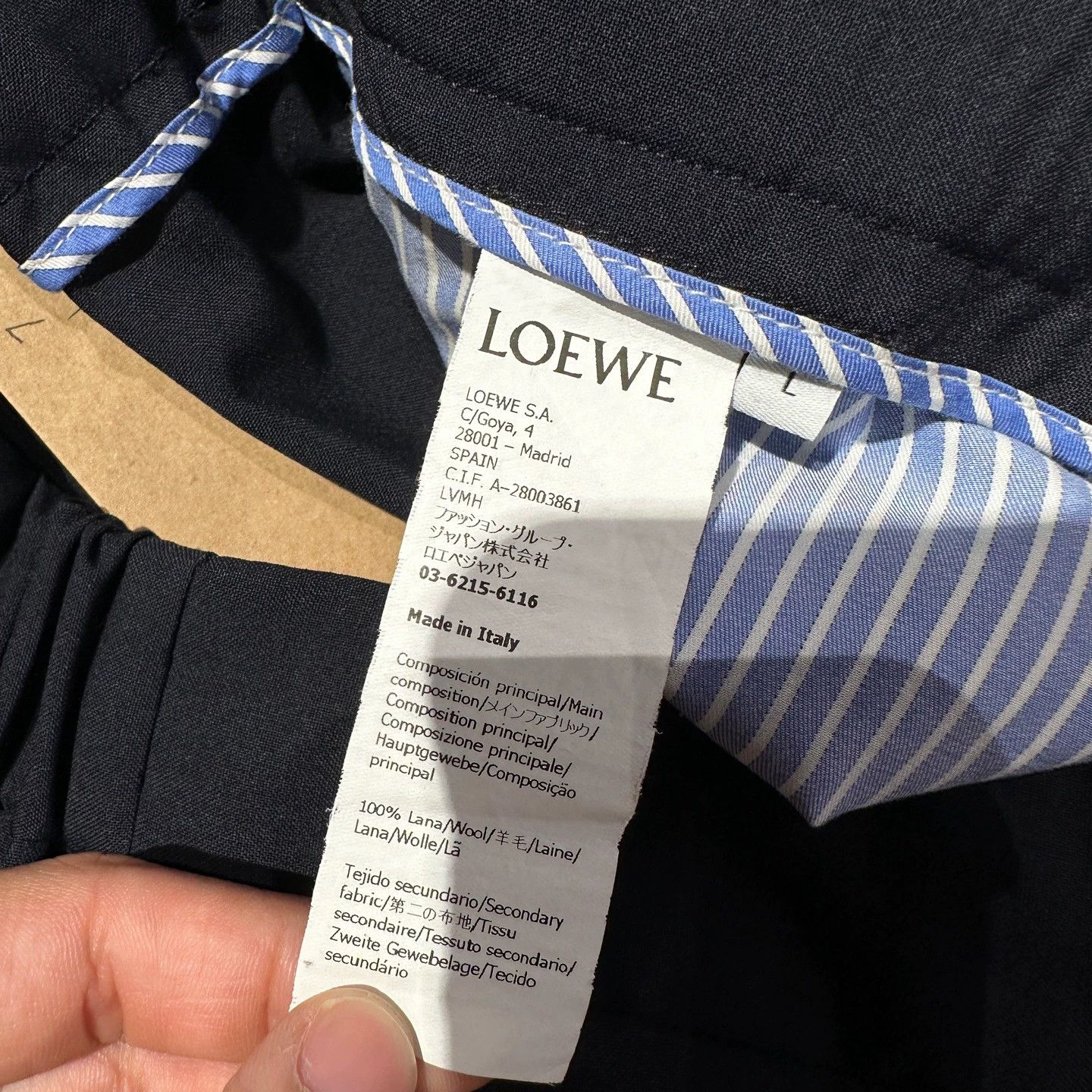 Loewe Loewe may440 striped wool trousers L Size 28" / US 6 / IT 42 - 4 Thumbnail
