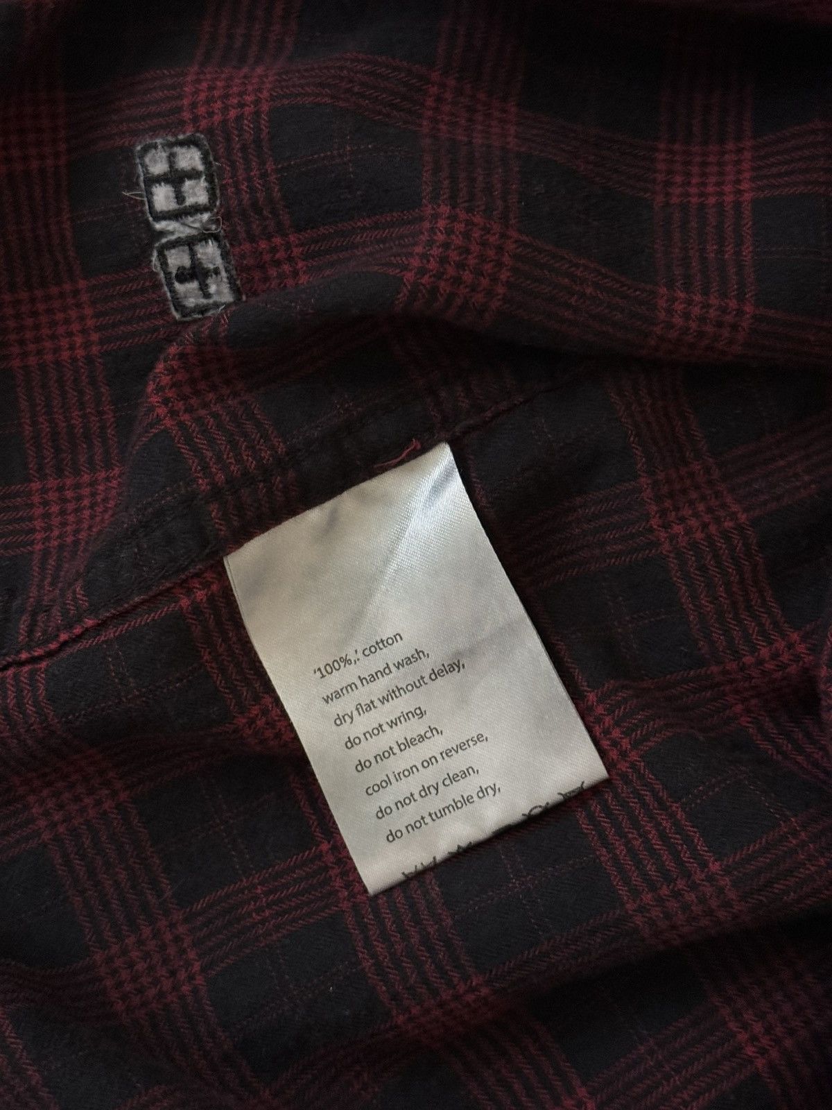 Ksubi × Vintage KSUBI MALCOLM BLACK/RED PLAID BUTTON UP SHIRT SIZE MEDIUM Size US M / EU 48-50 / 2 - 9 Thumbnail