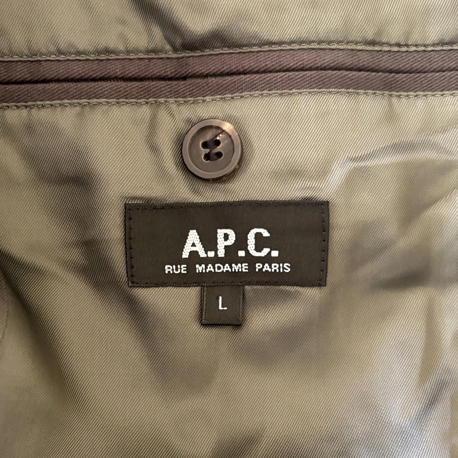 A.P.C. A.P.C. Rue Madame Paris Cotton Charcoal Gray Men's Blazer Size 42R - 9 Thumbnail