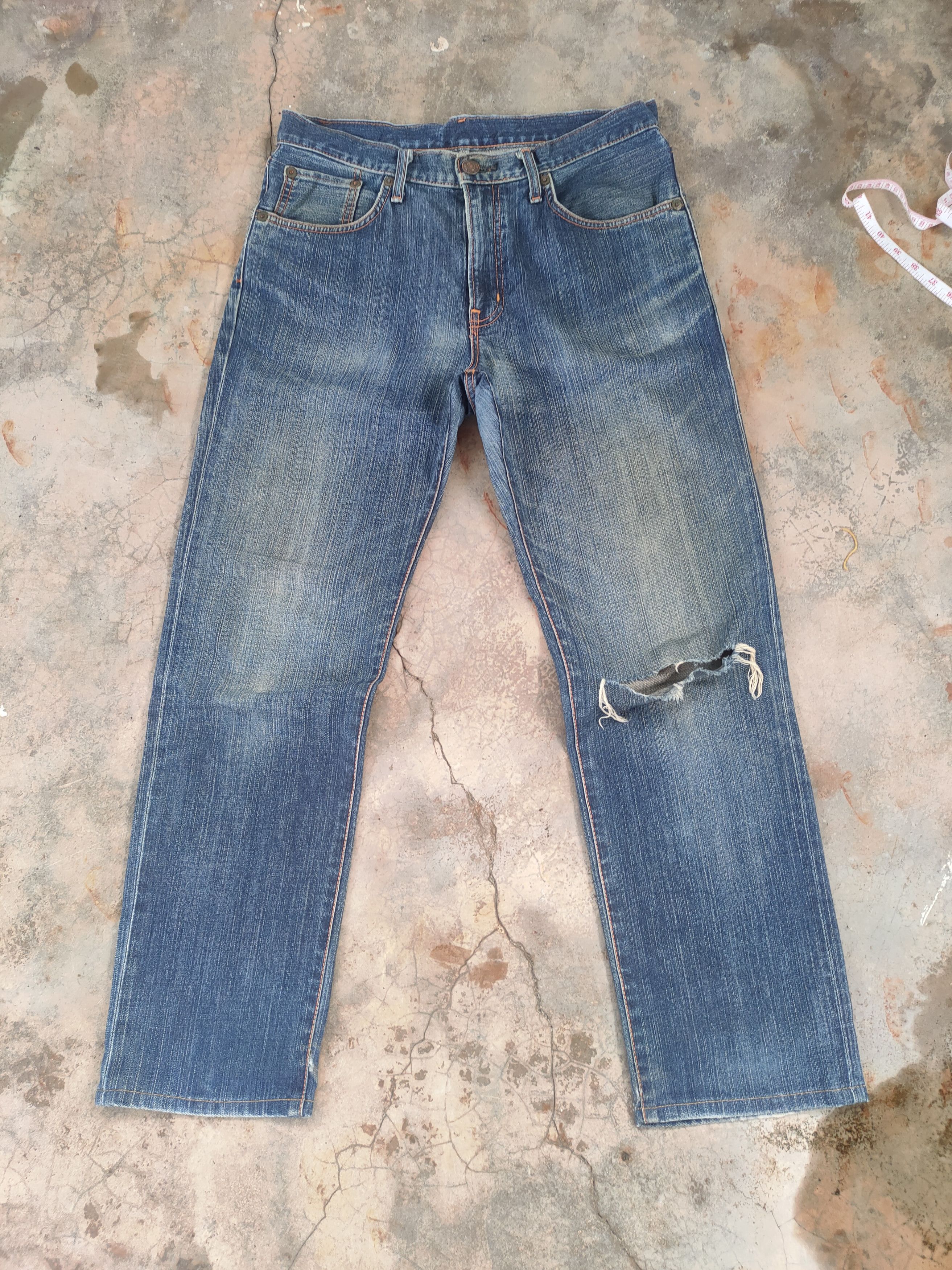 Edwin W34 VINTAGE EDWIN FADED DISTRESSED JEANS DENIM PANTS Size US 34 / EU 50 - 1 Thumbnail