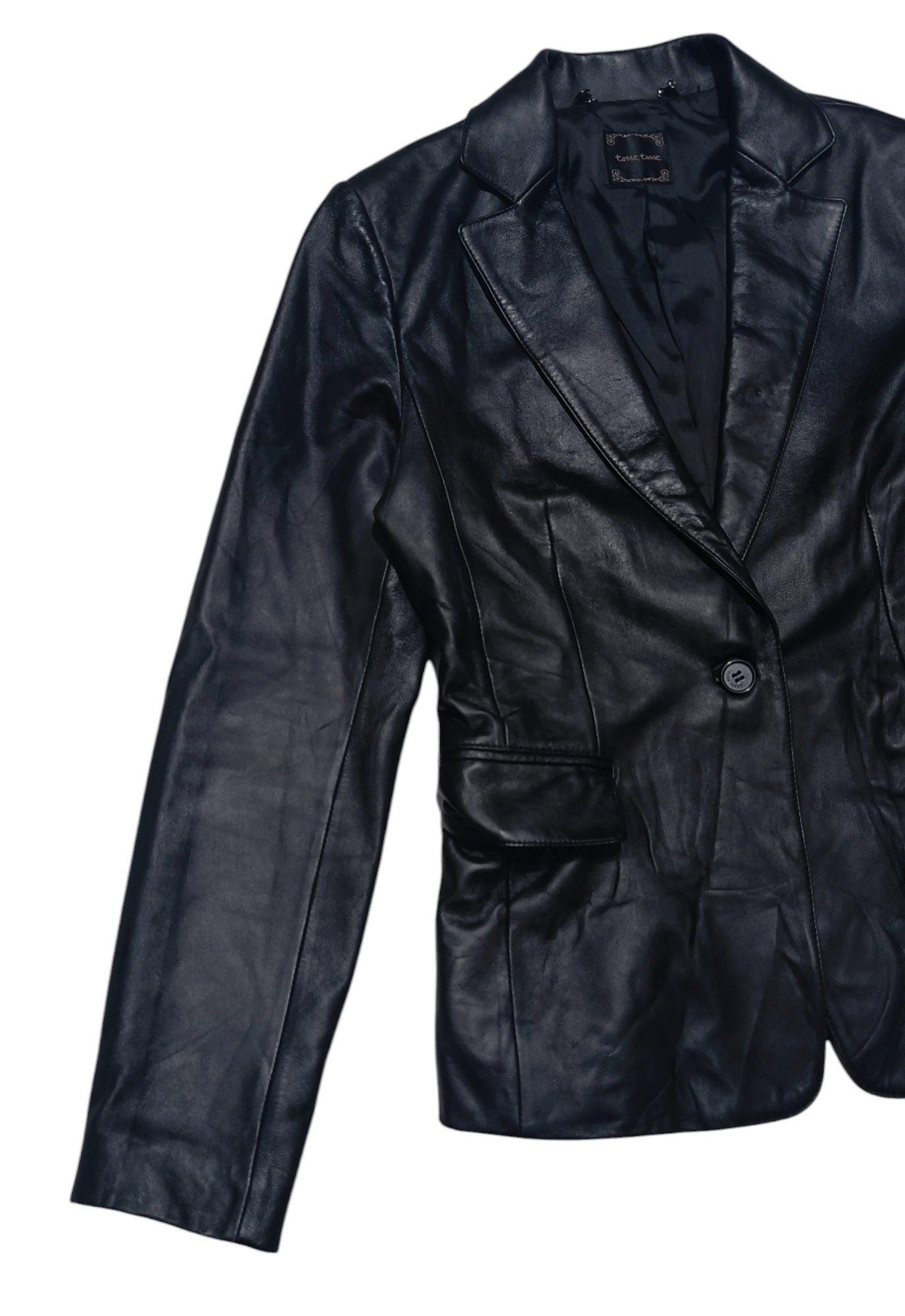 Vintage Vintage Y2K TASSE TASSE Women's Sheepskin Leather Jacket Size S / US 4 / IT 40 - 3 Thumbnail