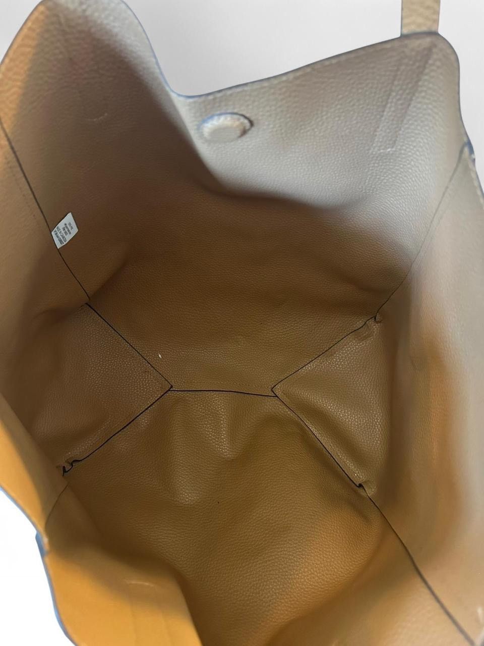 Other Reversible Brown Geometric / Tan PVC Tote – Magnetic Closure Size ONE SIZE - 8 Thumbnail