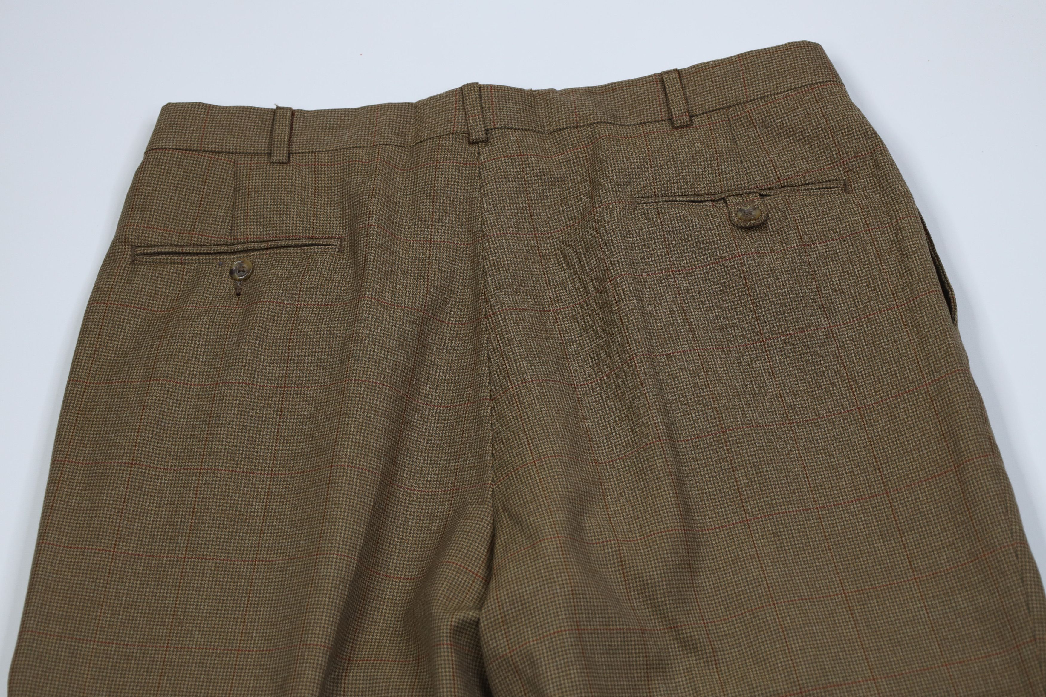 Tommy Hilfiger Vintage 90s Tommy Hilfiger Wool Knit Wide Leg Chino Pants Size US 36 / EU 52 - 12 Thumbnail