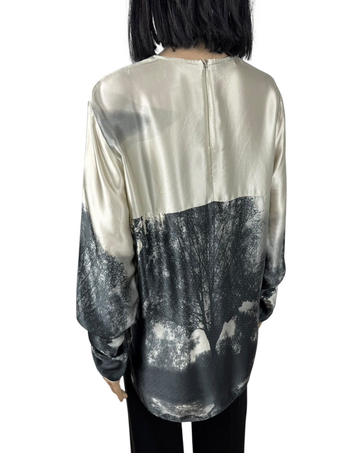 Stella McCartney Stella McCartney Silk Blouse Tree Printed Longsleeve size M Size M / US 6-8 / IT 42-44 - 7 Thumbnail