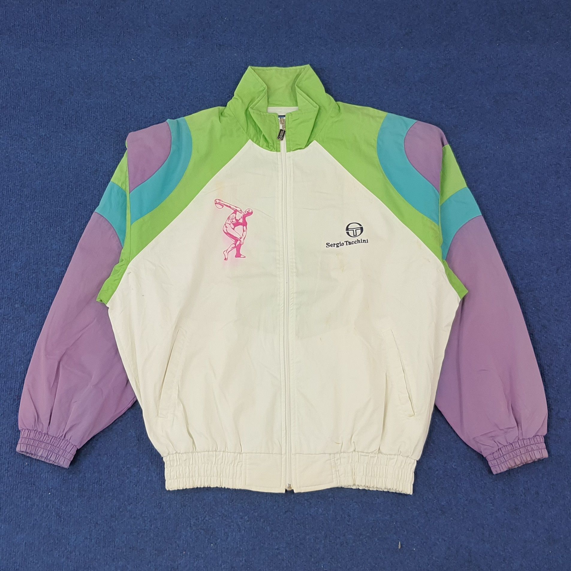 Sergio Tacchini × Vintage Vintage Sergio Tacchini Zipper Jacket Size US L / EU 52-54 / 3 - 1 Thumbnail