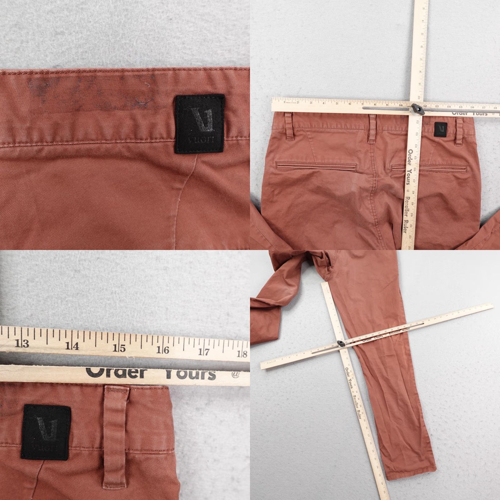 Vuori VUORI Pants Mens 32 Red Chino Straight Leg Casual Travel Workwear Size US 32 / EU 48 - 8 Thumbnail