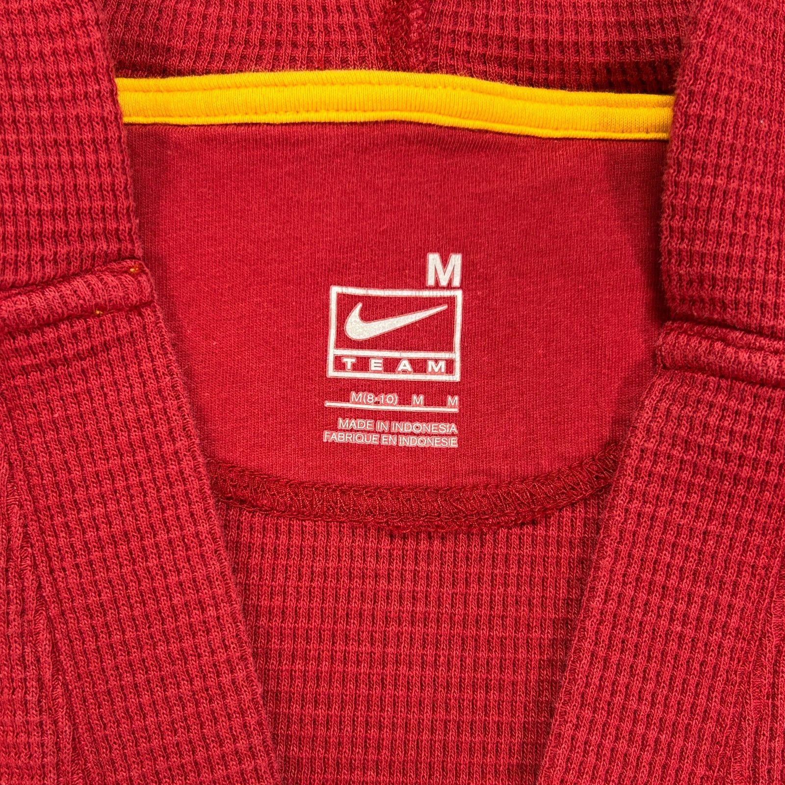 Nike VTG Y2K Nike USC Trojans waffle knit thermal hoodie womens M Size L / US 10 / IT 46 - 6 Thumbnail