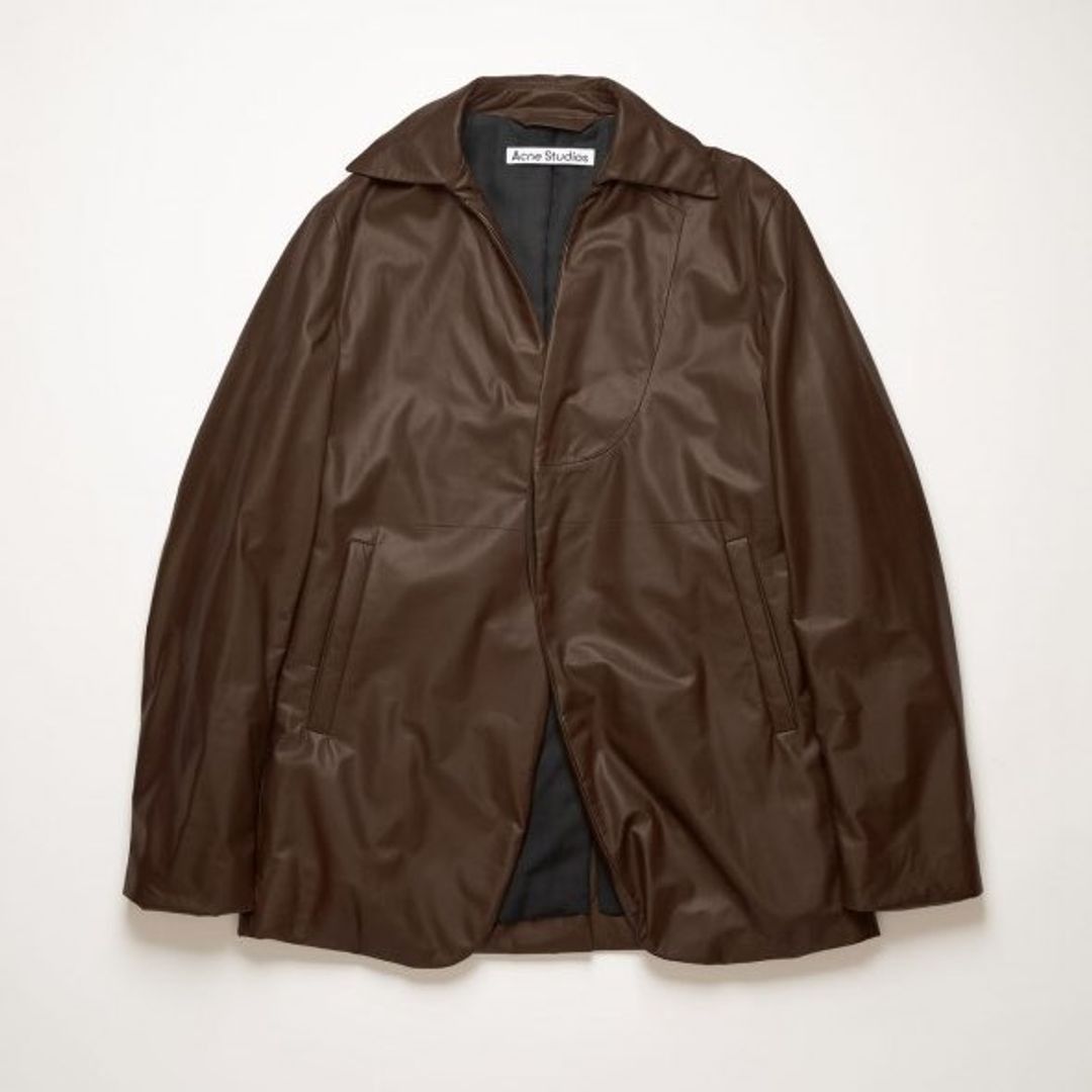 Acne Studios Acne Studios Padded Leather Suit Jacket Dark Brown Size US M / EU 48-50 / 2 - 3 Thumbnail