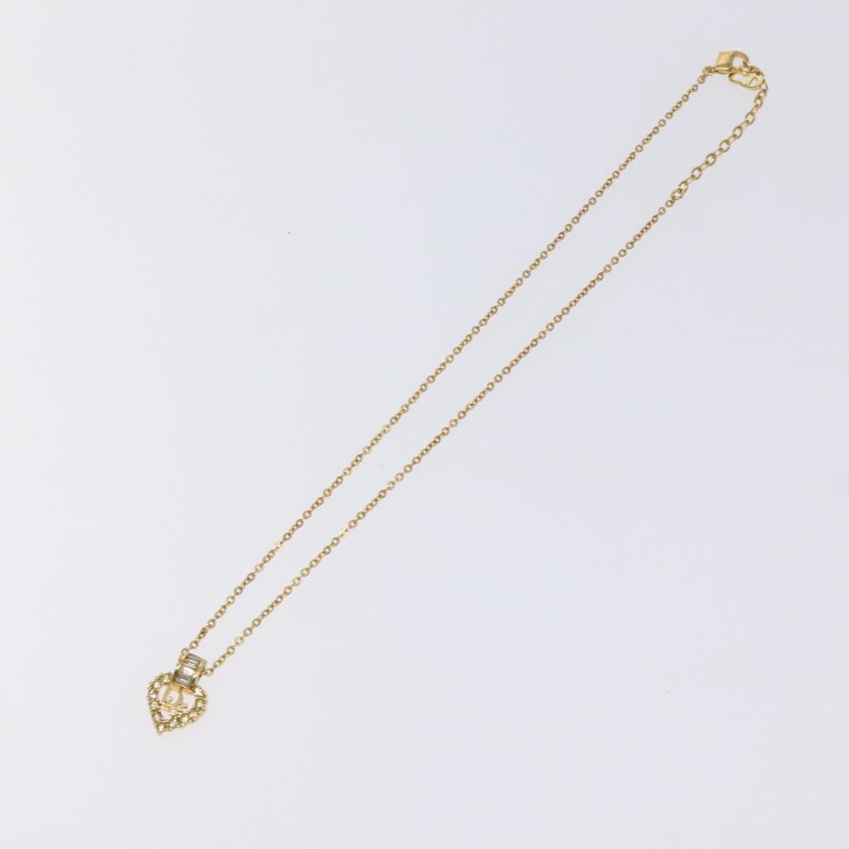 Dior Christian Dior Logo Heart Pendant Necklace Metal Size ONE SIZE - 1 Thumbnail