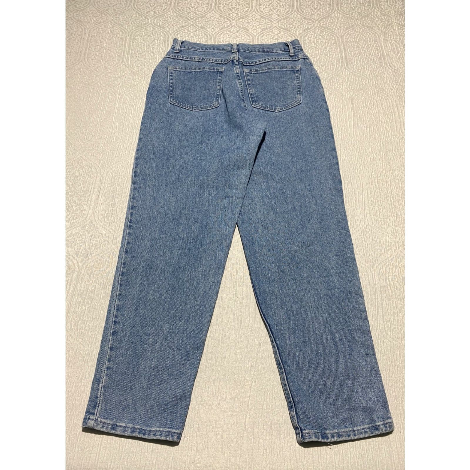 Vintage VINTAGE CHIC Jeans Women 12P Blue High Rise 90s Mom 5-Pocket Denim Cotton 100% Petite (USA) Women’s Jeans Size 29" - 2 Thumbnail