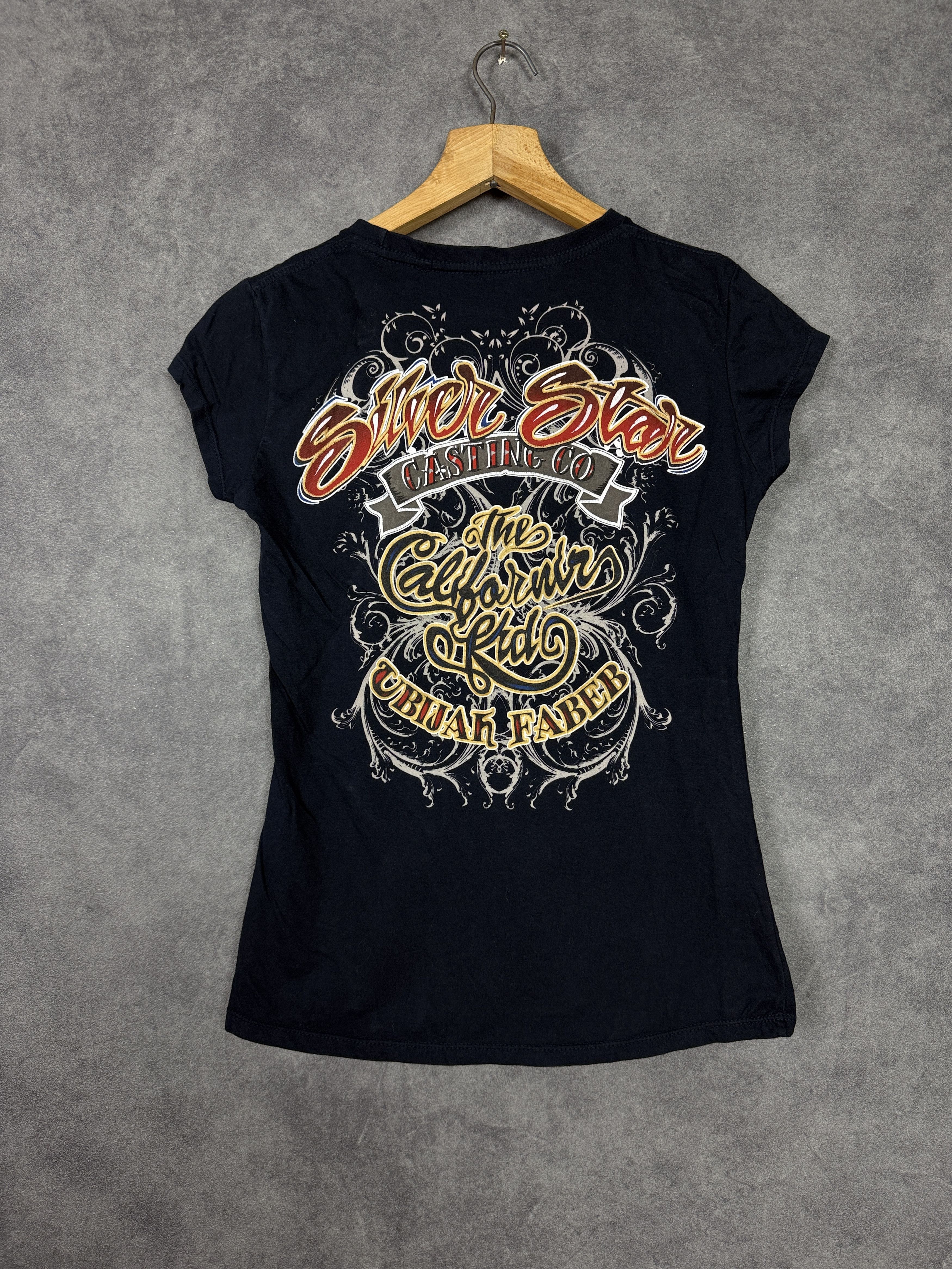 Affliction Silver Star motorcycle t-shirt with eagle American flag Size S / US 4 / IT 40 - 4 Thumbnail