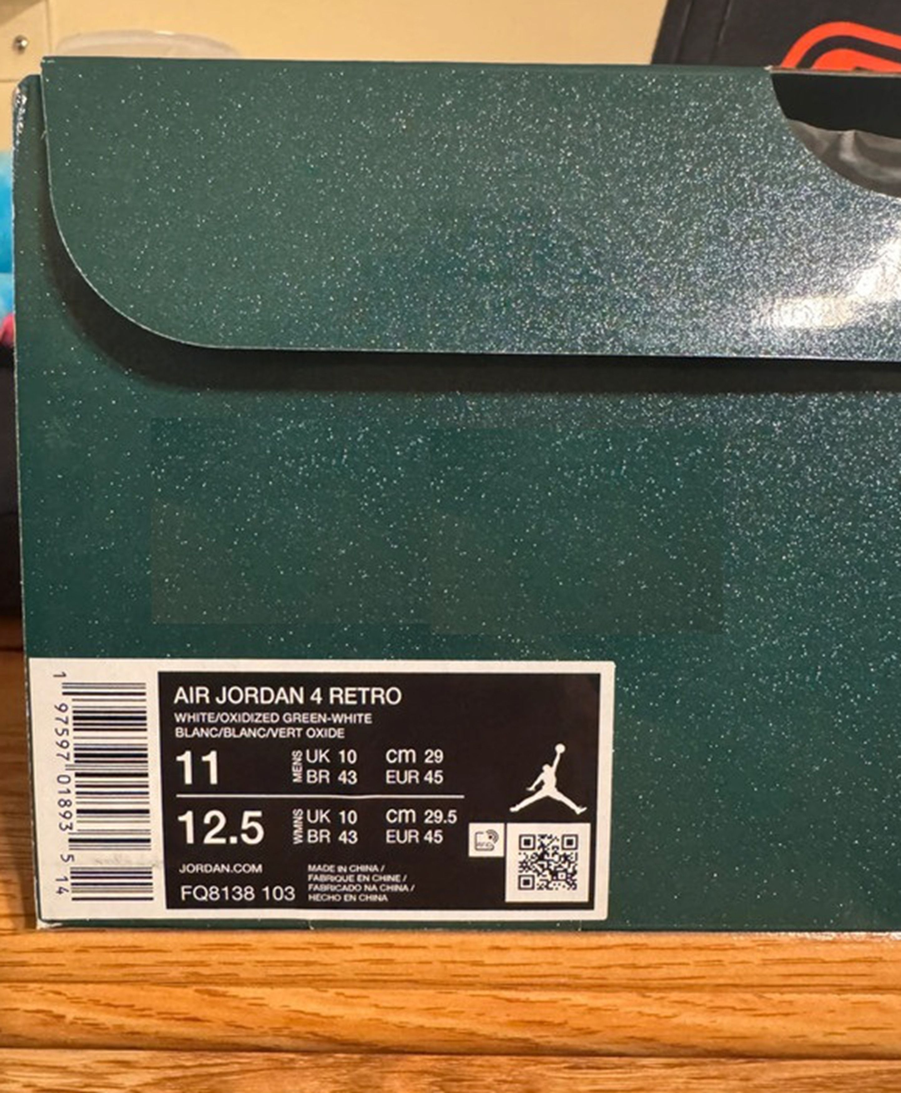 Jordan Brand 100% Authentic Jordan 4 oxidized green. Size US 11 / EU 44 - 7 Thumbnail