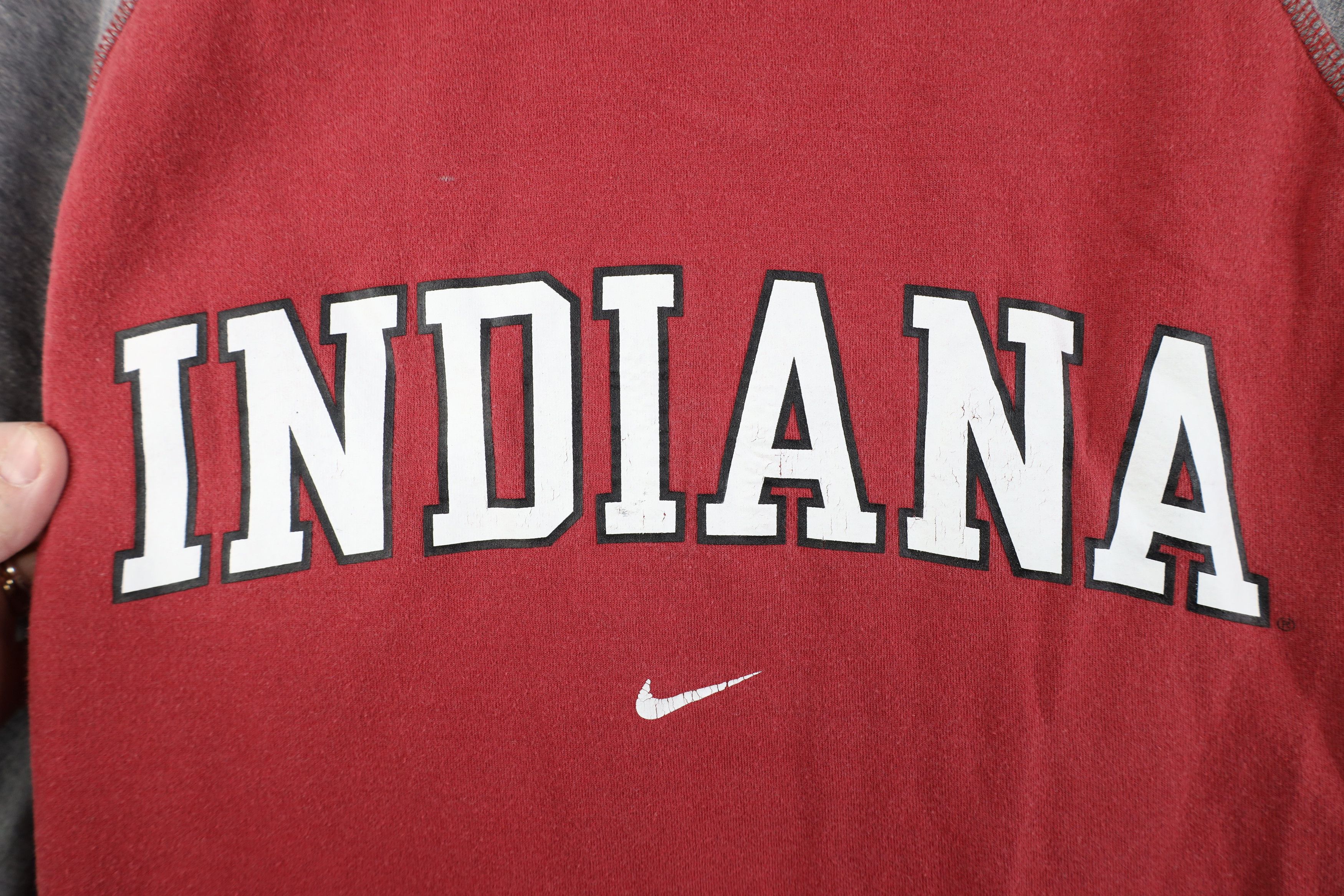 Nike Vintage Nike Reversible Swoosh Indiana University T-Shirt Size US S / EU 44-46 / 1 - 4 Thumbnail