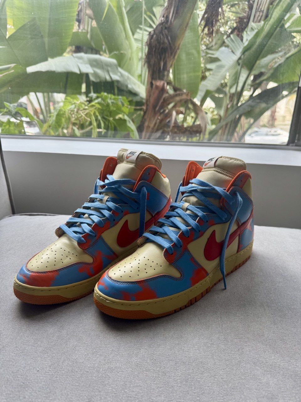 Nike Nike Dunk High 1985 'Orange Acid Wash' Size US 13 / EU 46 - 1 Thumbnail