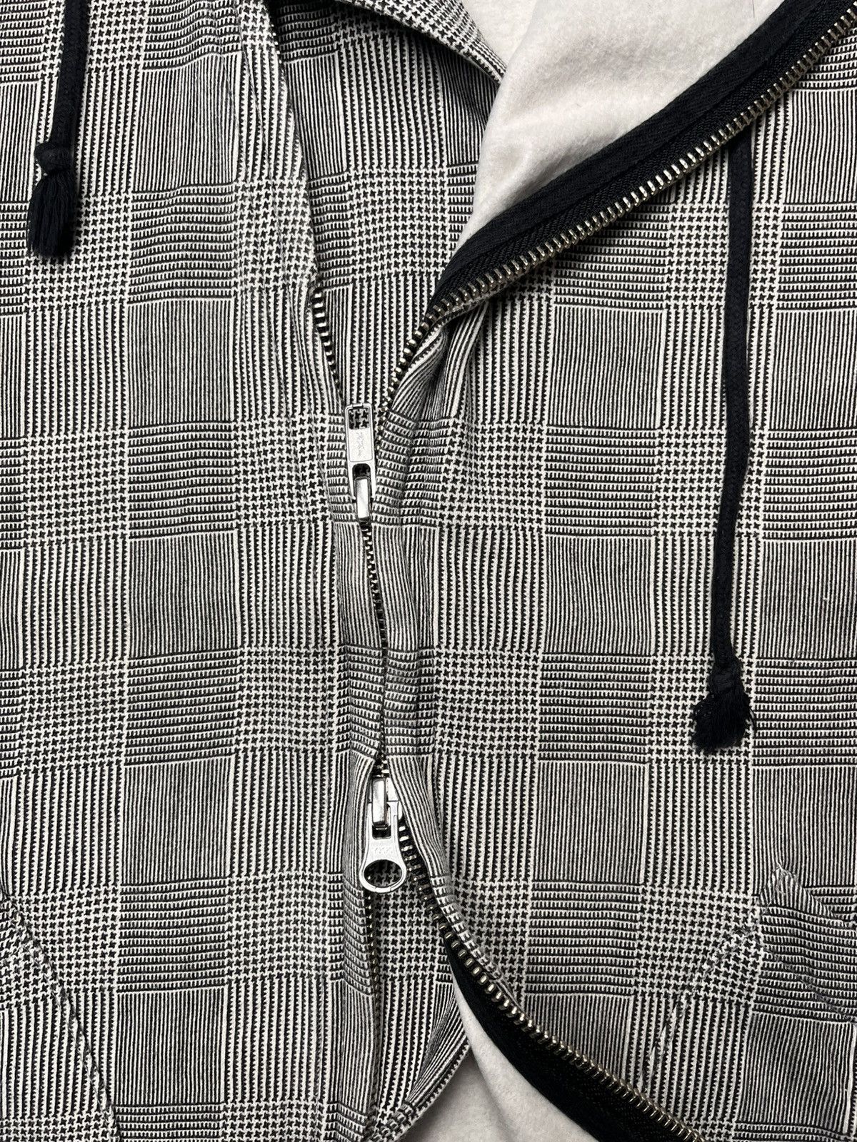 Beams Plus Asyimmetrical Double Zipper Hoodie Plaid Beams Size US M / EU 48-50 / 2 - 6 Thumbnail