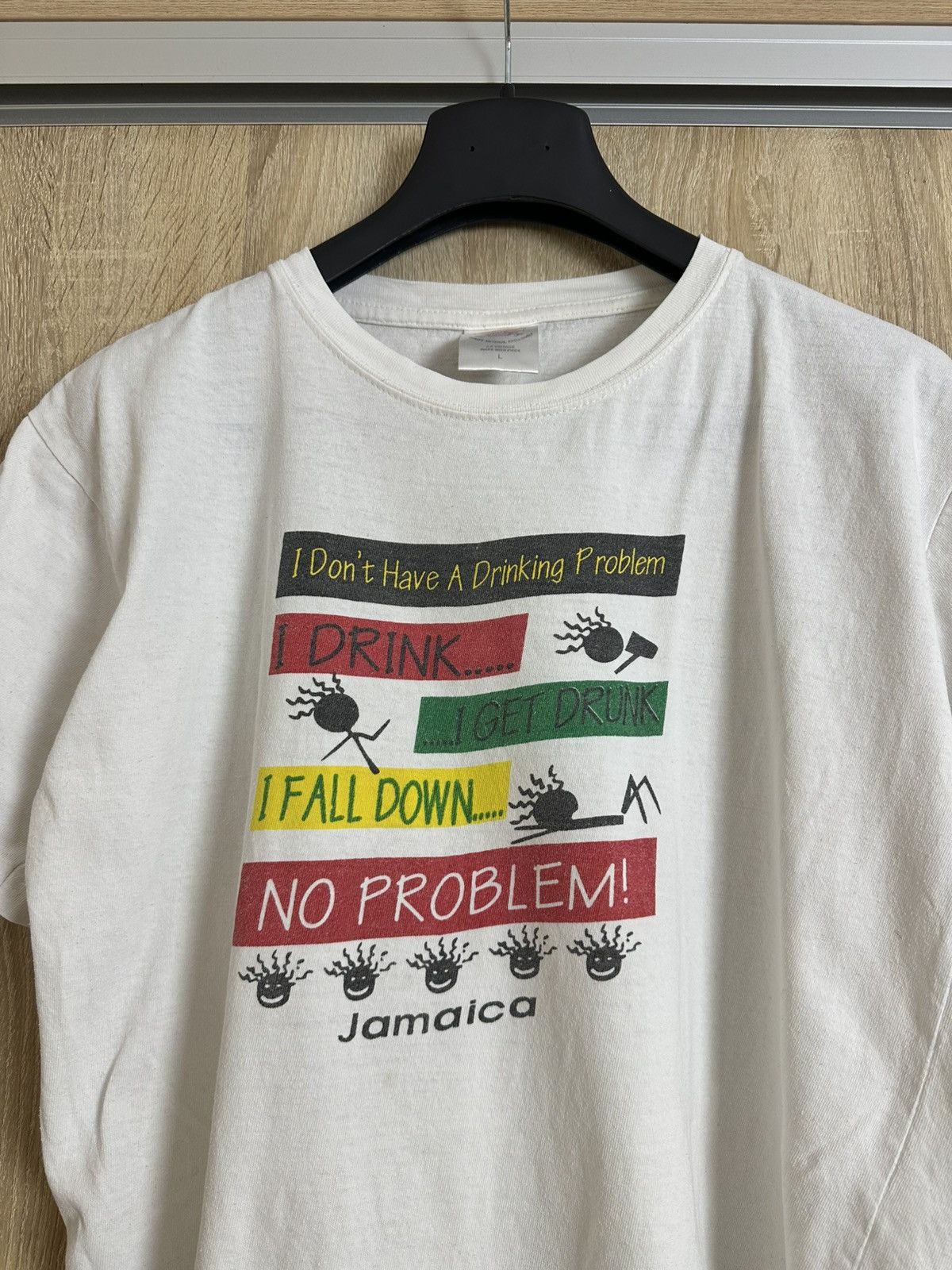 Japanese Brand 🔥 Vintage 90s Drink Humor Jamaica Funny Souvenir T Shirt Size US S / EU 44-46 / 1 - 1 Thumbnail
